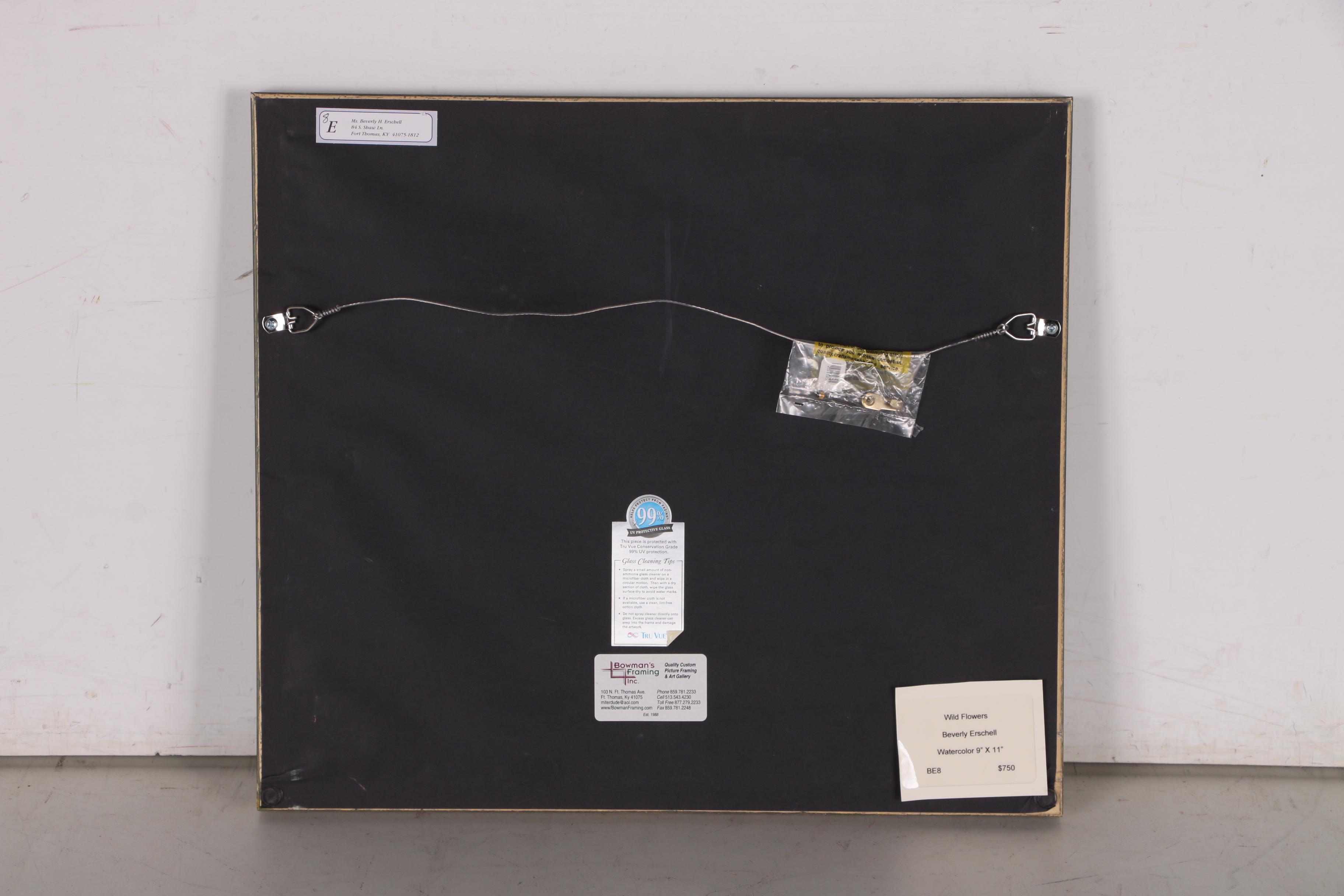 Beverly Erschell Abstract Watercolor Painting "Wildflowers"