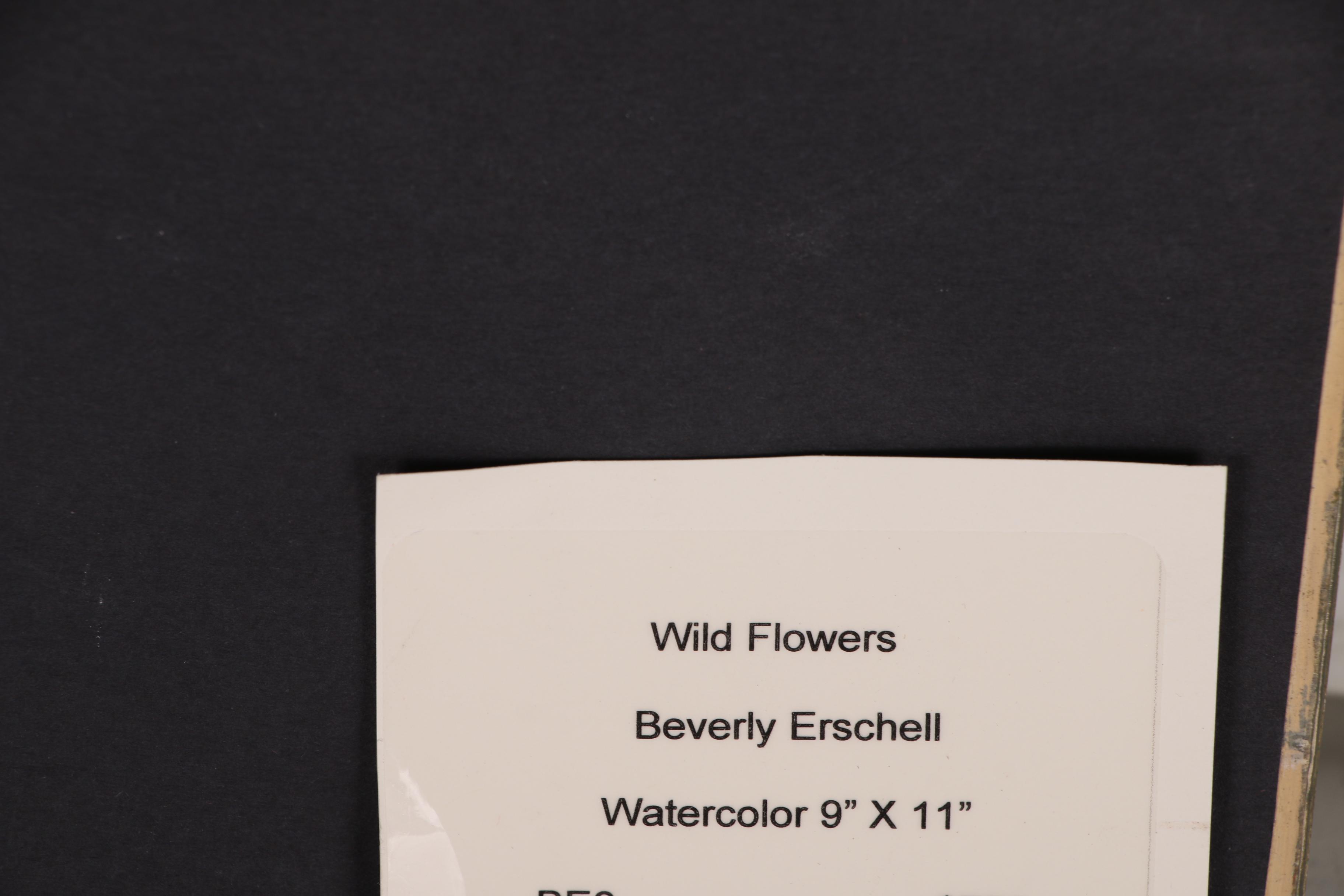 Beverly Erschell Abstract Watercolor Painting "Wildflowers"