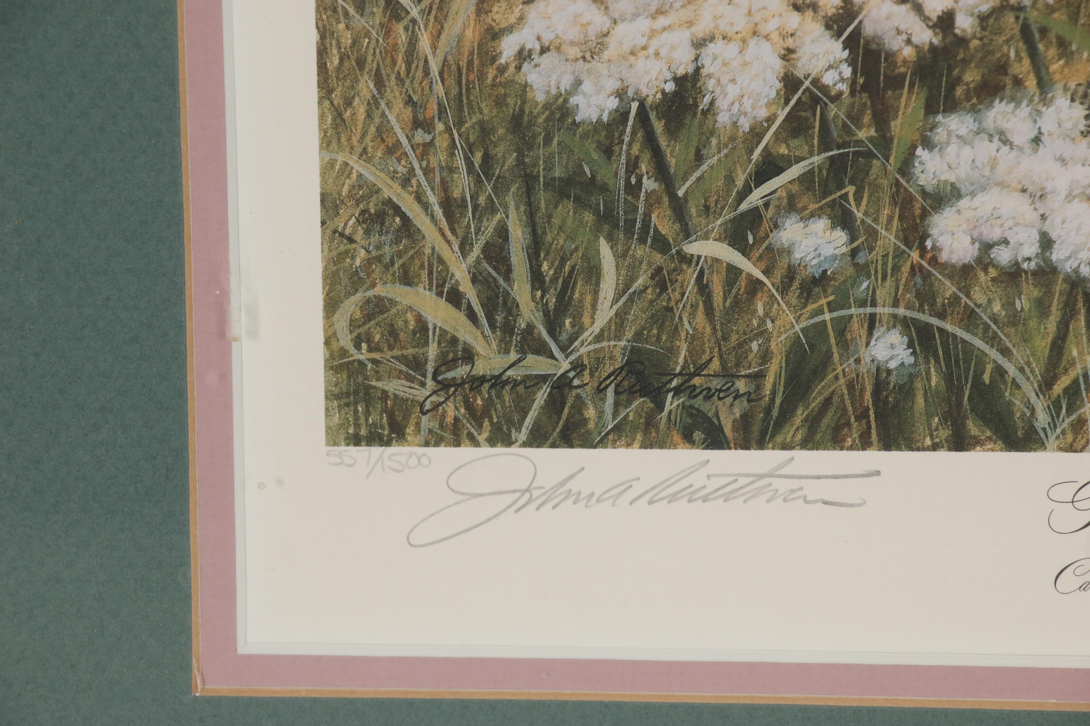 John Ruthven Offset Lithograph "Goldfinch" EBTH