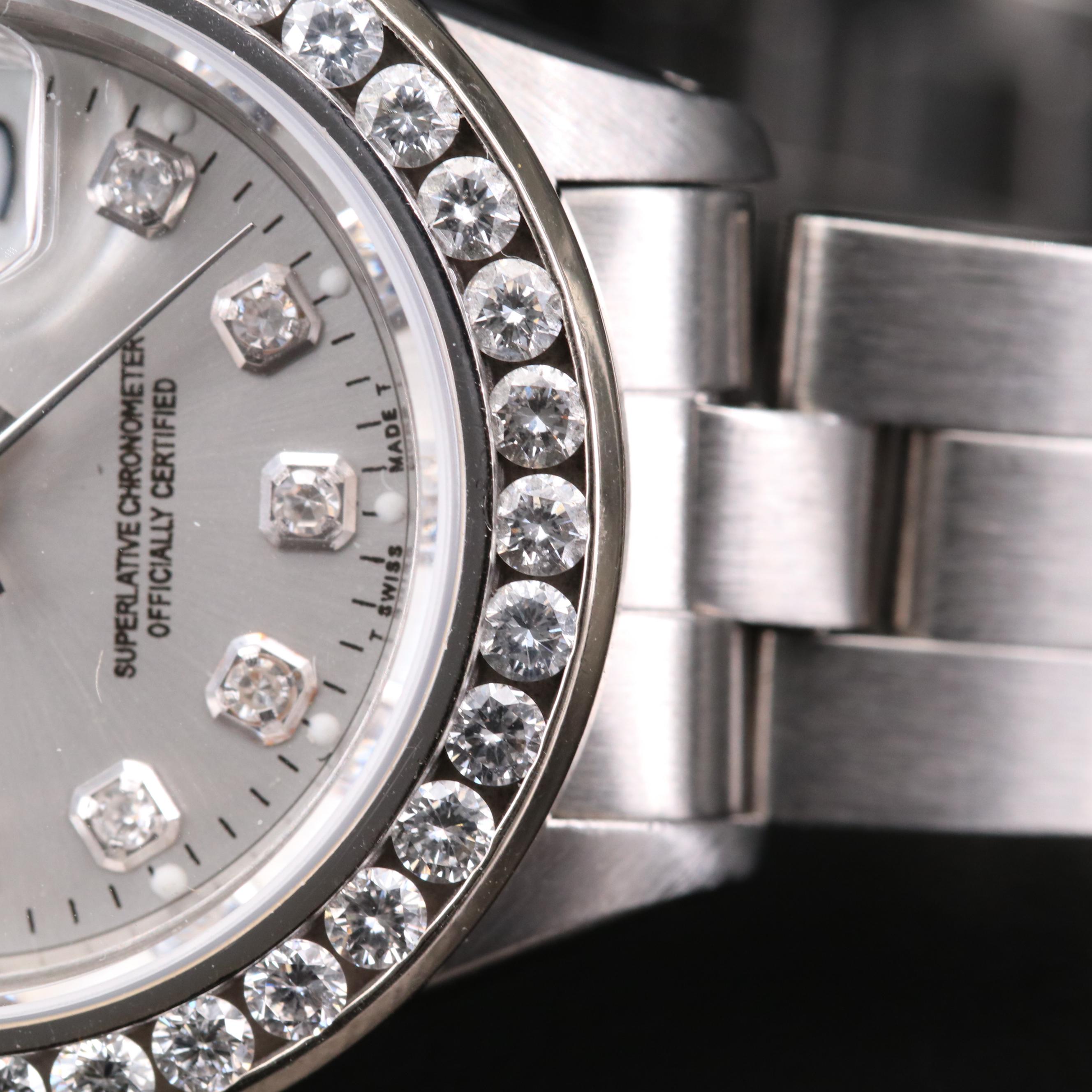 Rolex Datejust 14K Gold and Stainless Steel With 1.35 CTW Diamonds Watch