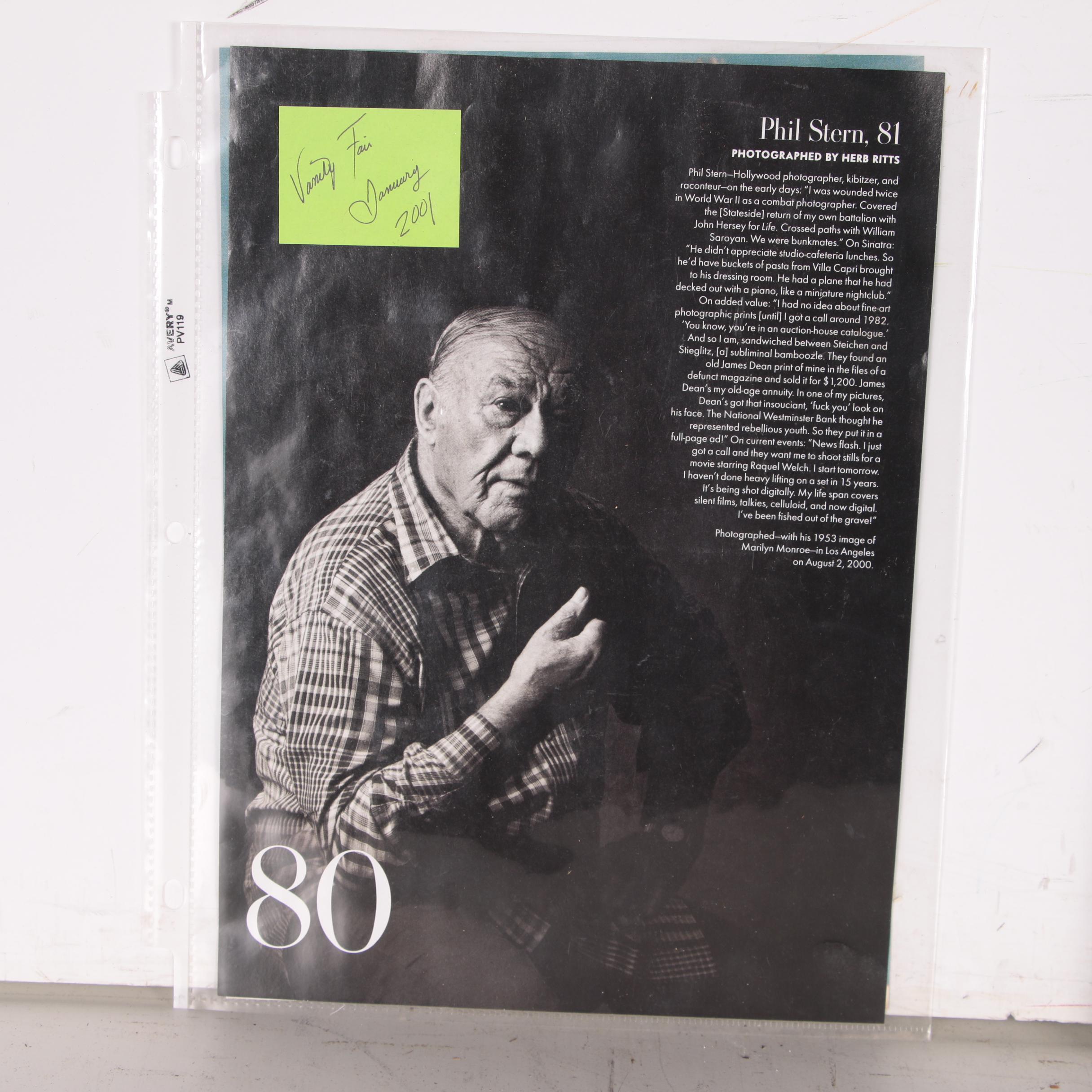 Phil Stern Silver Gelatin Print "James Dean/Dennis Stock"