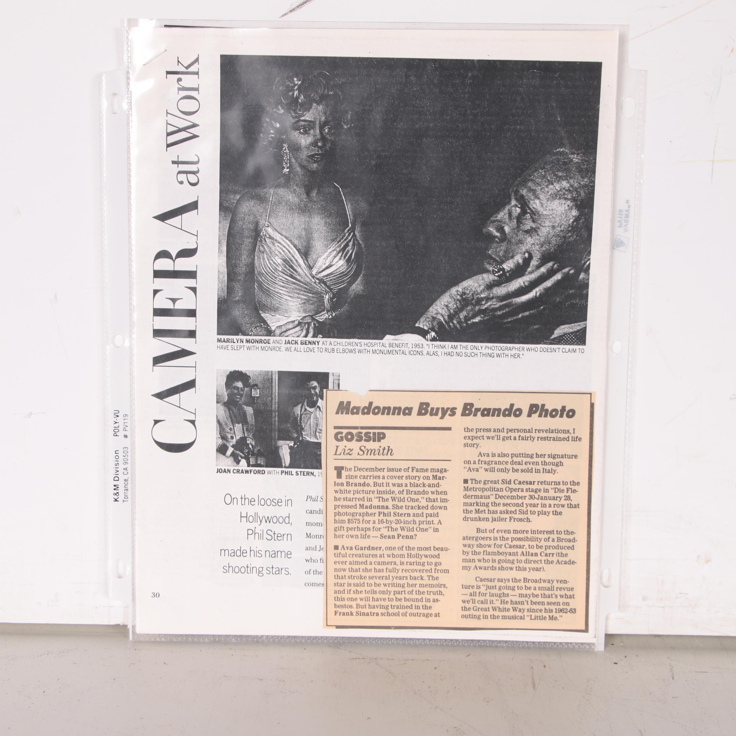 Phil Stern Silver Gelatin Print "James Dean/Dennis Stock"