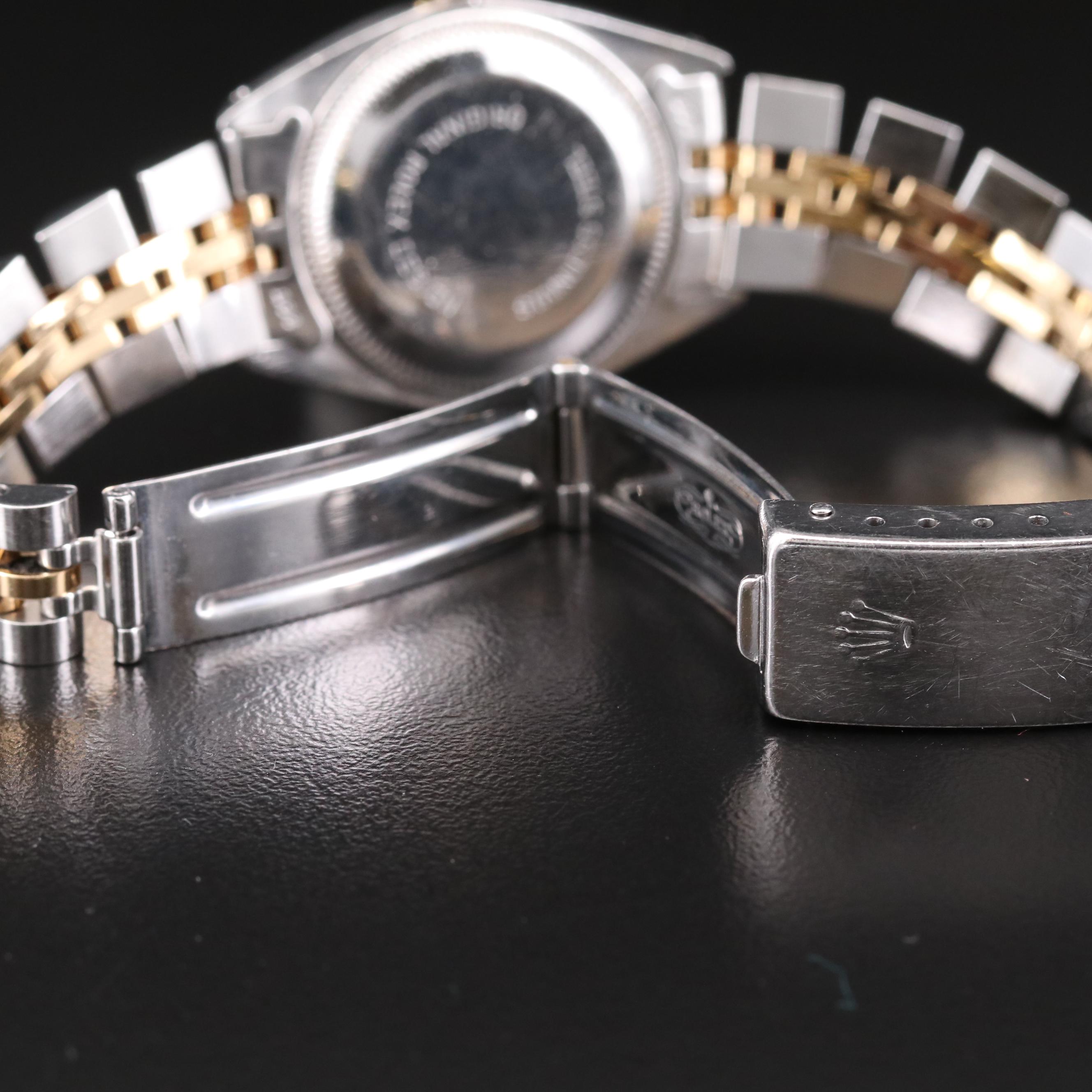 Vintage Rolex Date 18K Gold and Stainless Steel Automatic Watch