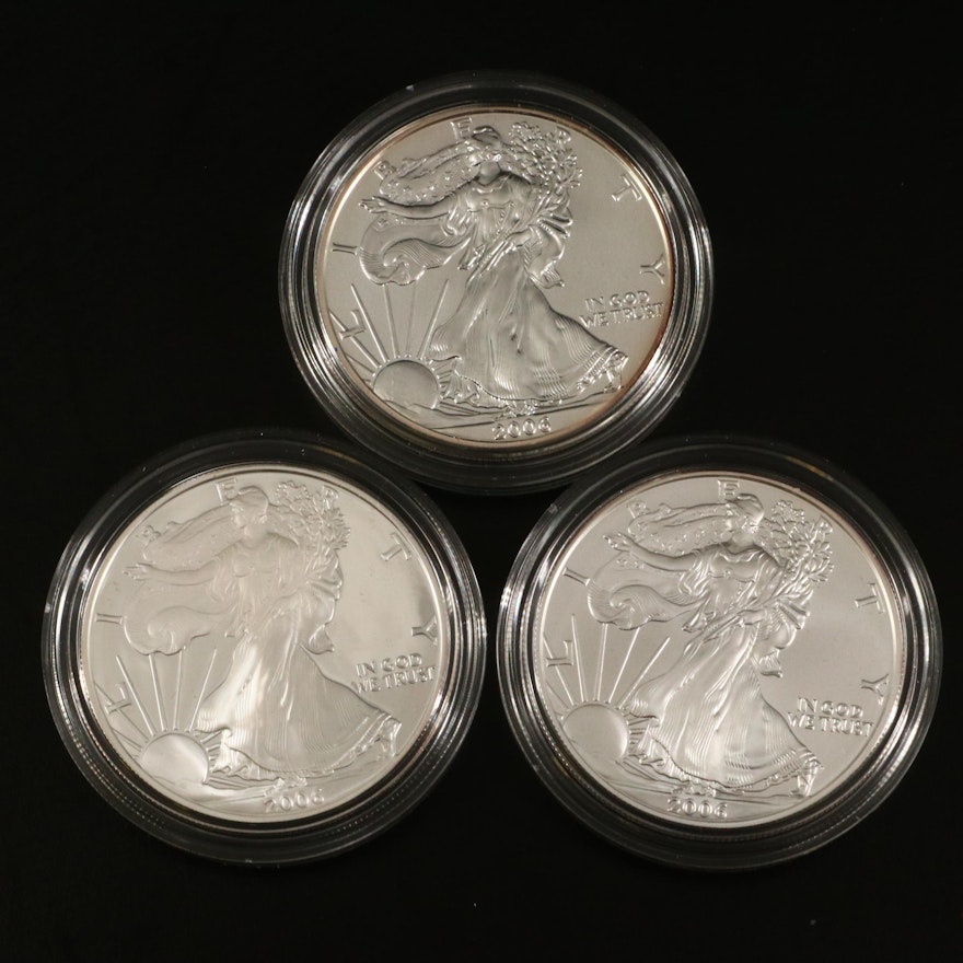 2006 U.S. Mint American Eagle 20th Anniversary Silver Coin Set