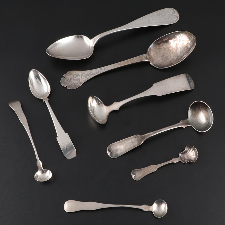 Coin Silver Spoons Including Duhme & Co. and J. G. Joseph of Cincinnati