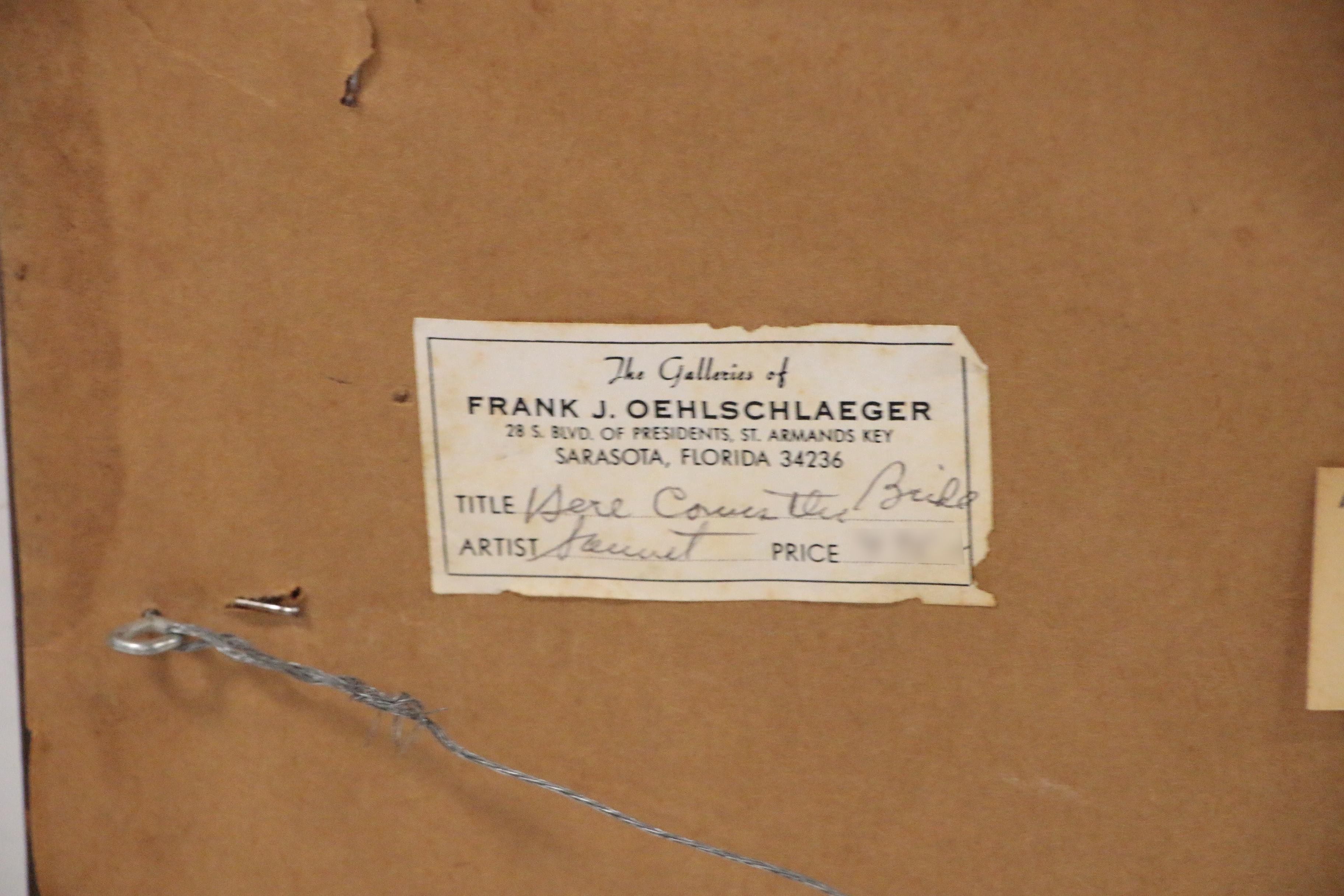 Edwin Sammet Oil Painting "Get Me to the Church on Time"