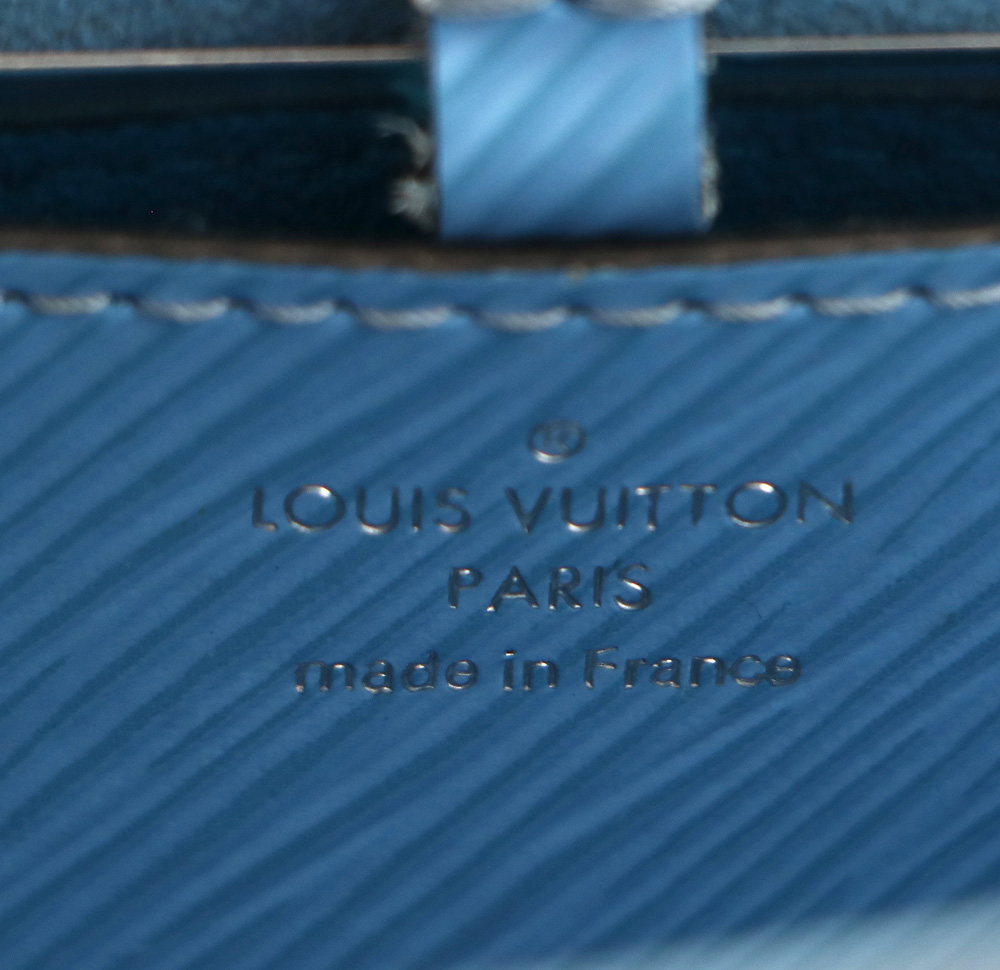 Louis Vuitton Light Blue Embellished Epi Leather MM Twist Handbag