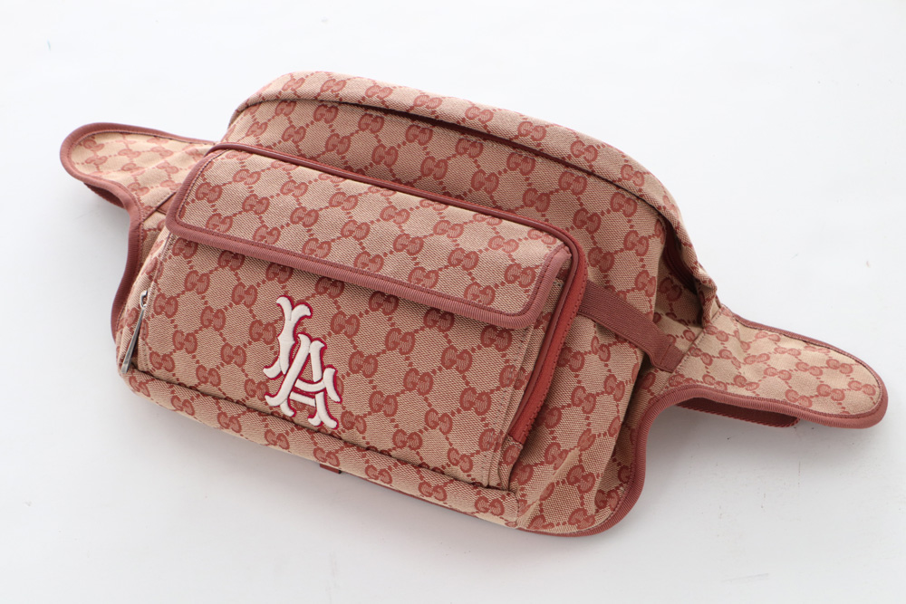 Gucci GG Canvas MLB LA Dodgers Convertible Belt Bag