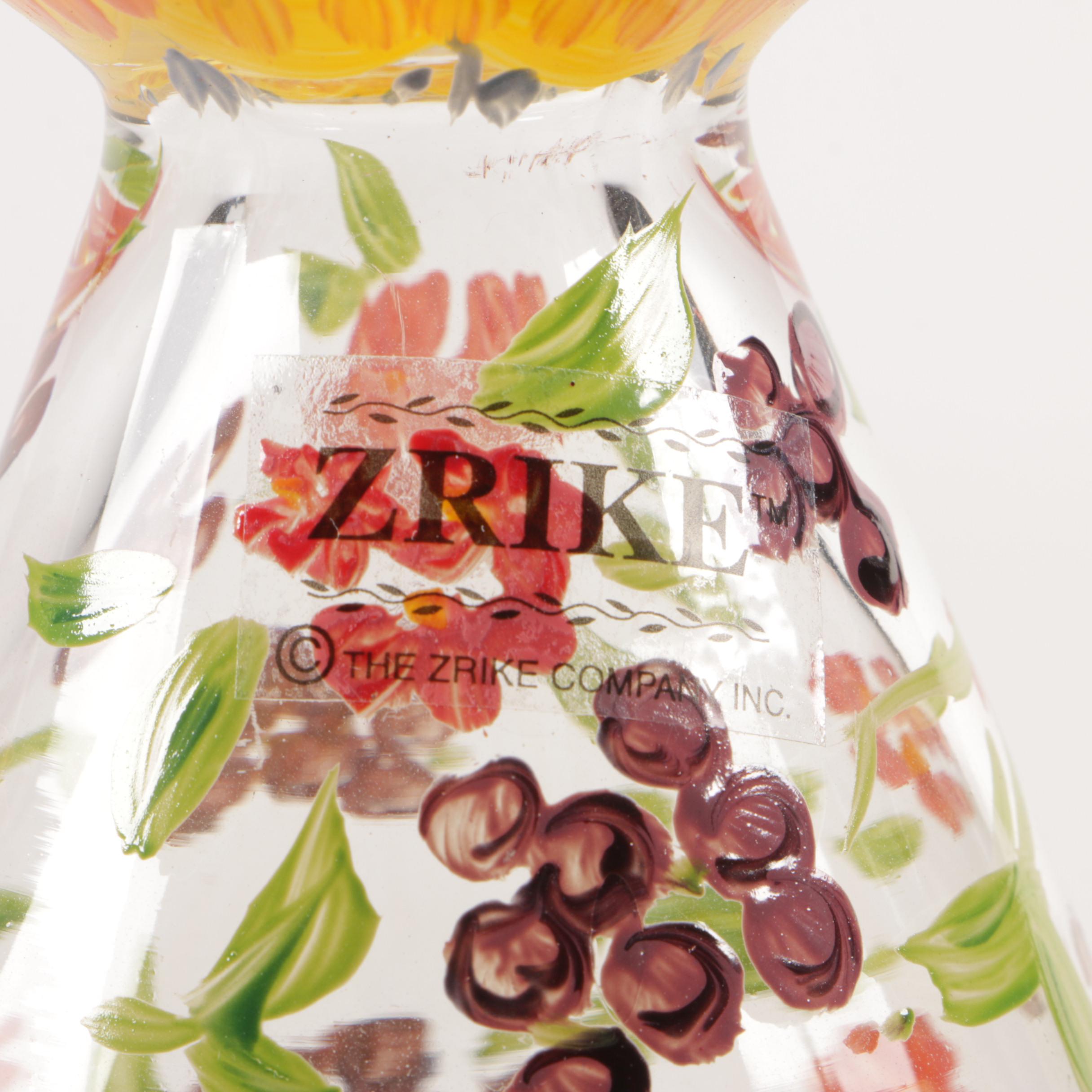 Tracy Porter Hand-Painted Glass Vases