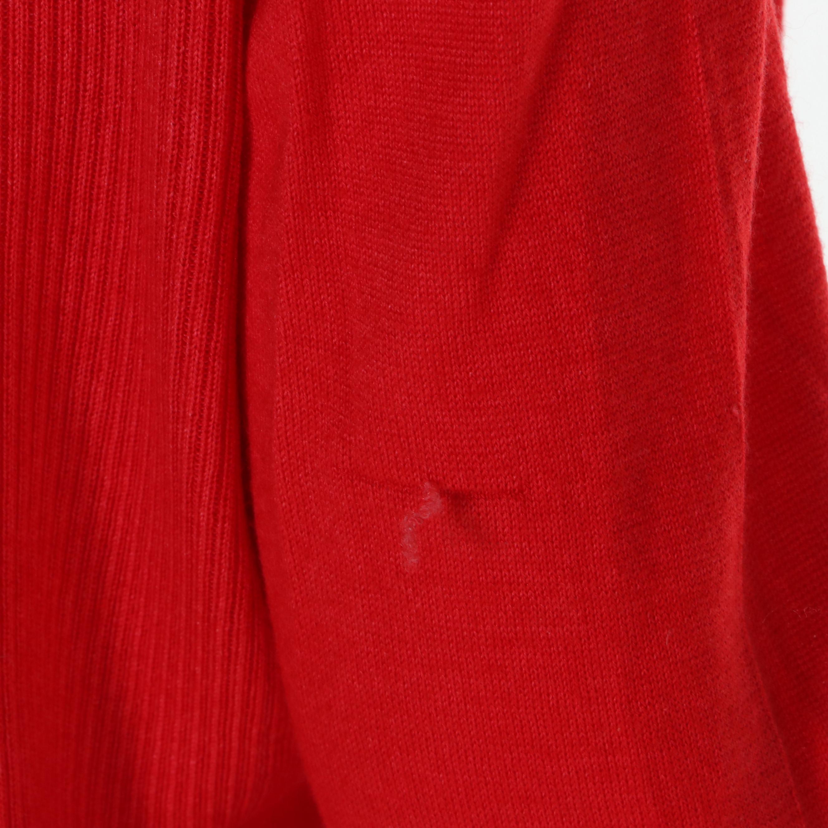 Prada Red Knit Four-Pocket Cardigan