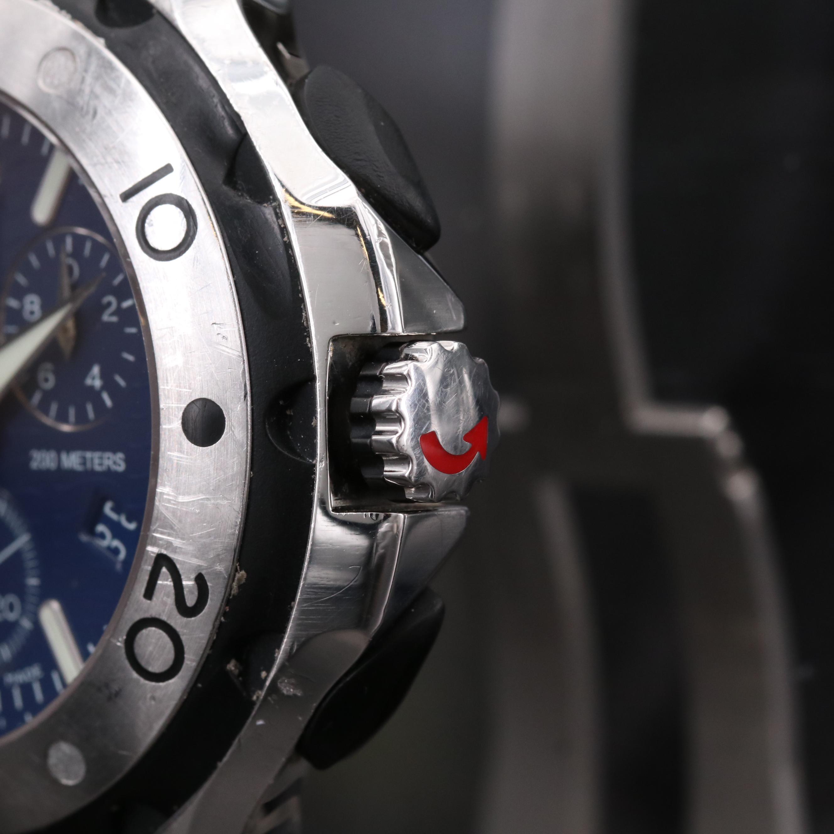 Movado 800 Series Stainless Steel Quartz Chronograph Watch