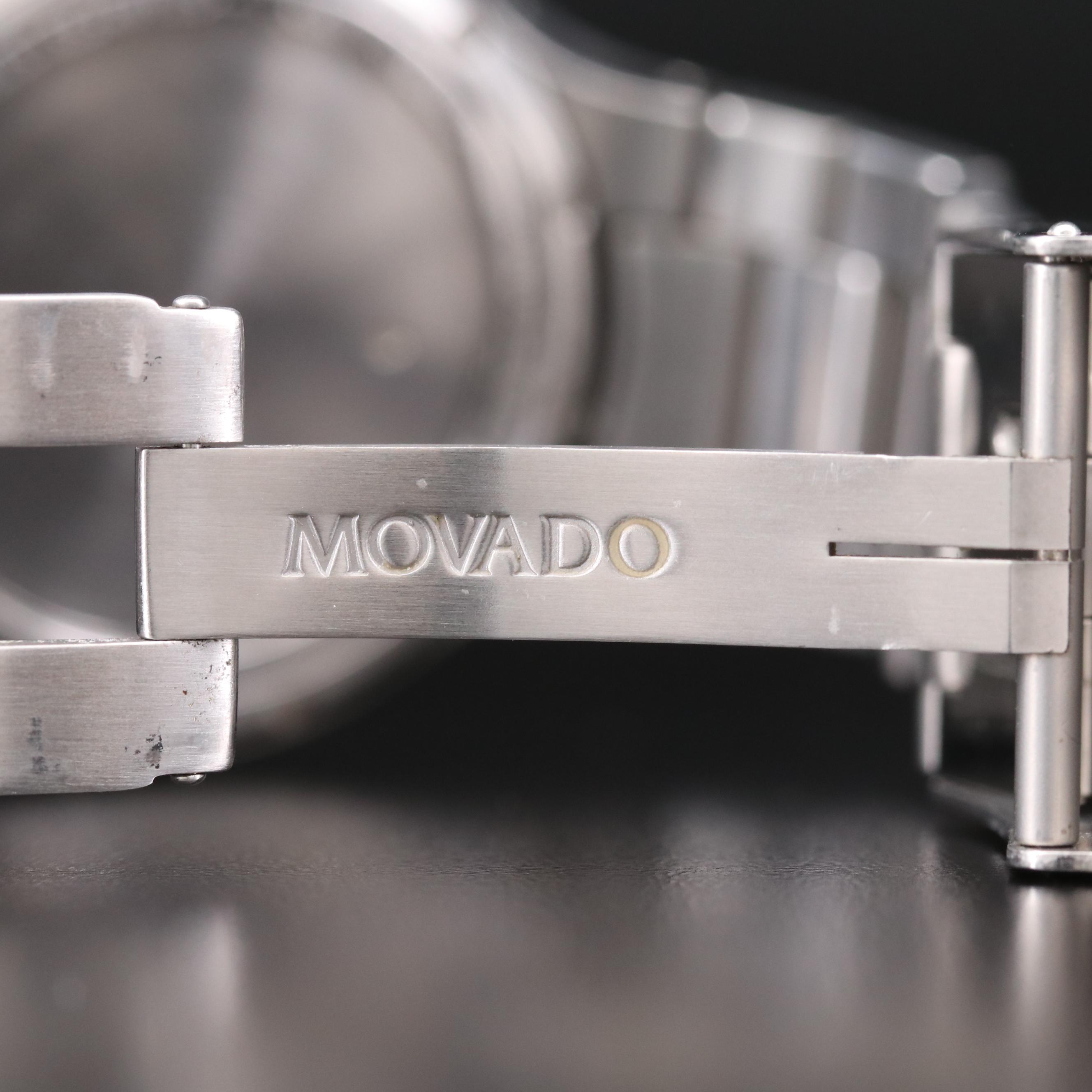 Movado 800 Series Stainless Steel Quartz Chronograph Watch