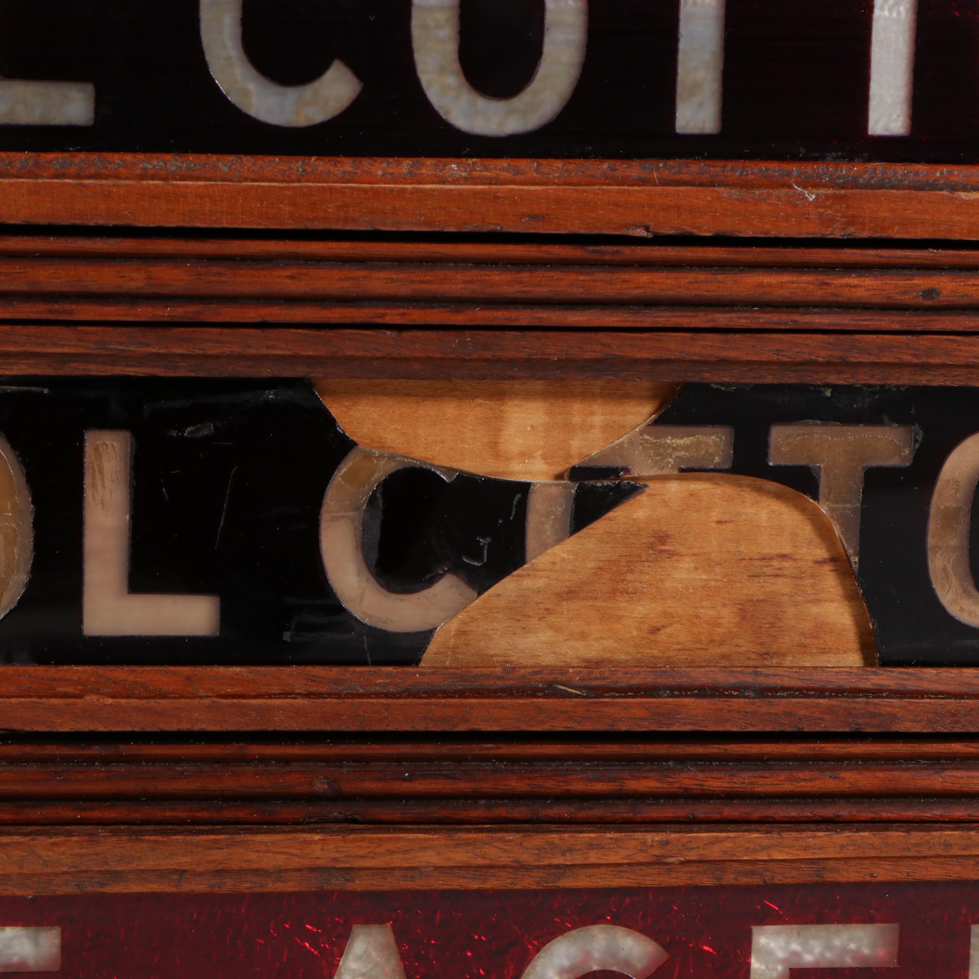 Antique Clark Spool Cabinet Store Display in Oak, First Quarter 20th Century