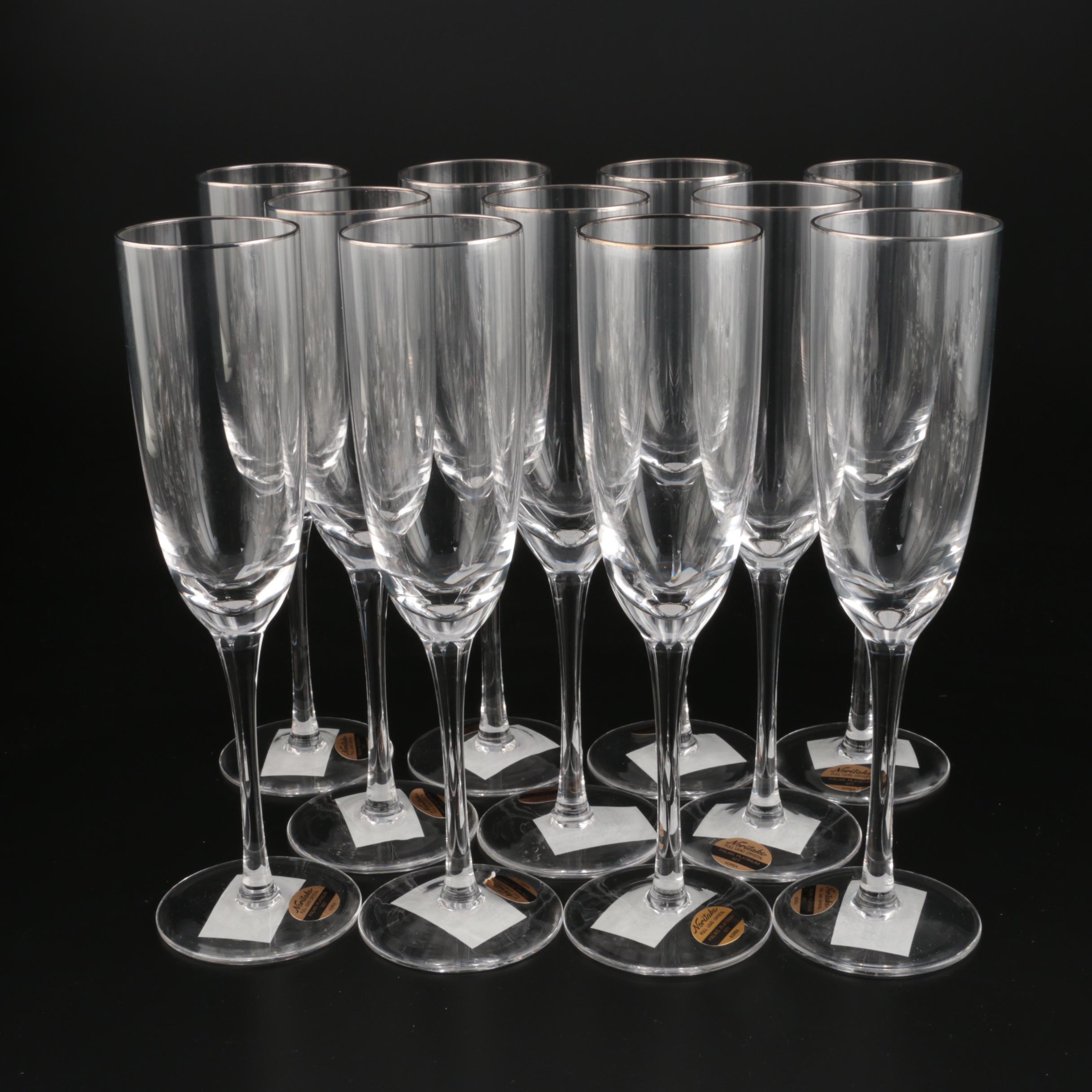 Noritake "Palais Platinum" Crystal Stemware