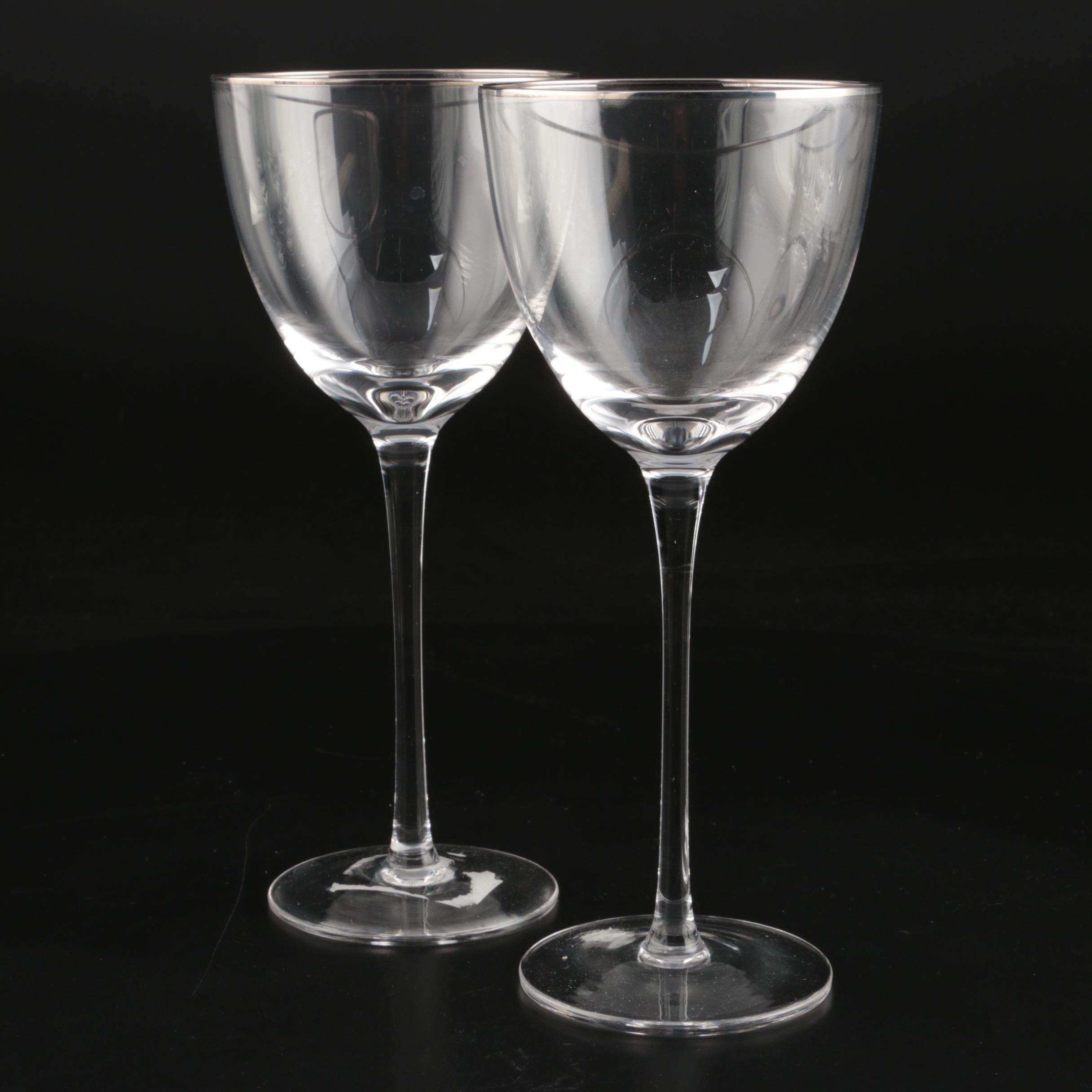 Noritake "Palais Platinum" Crystal Stemware