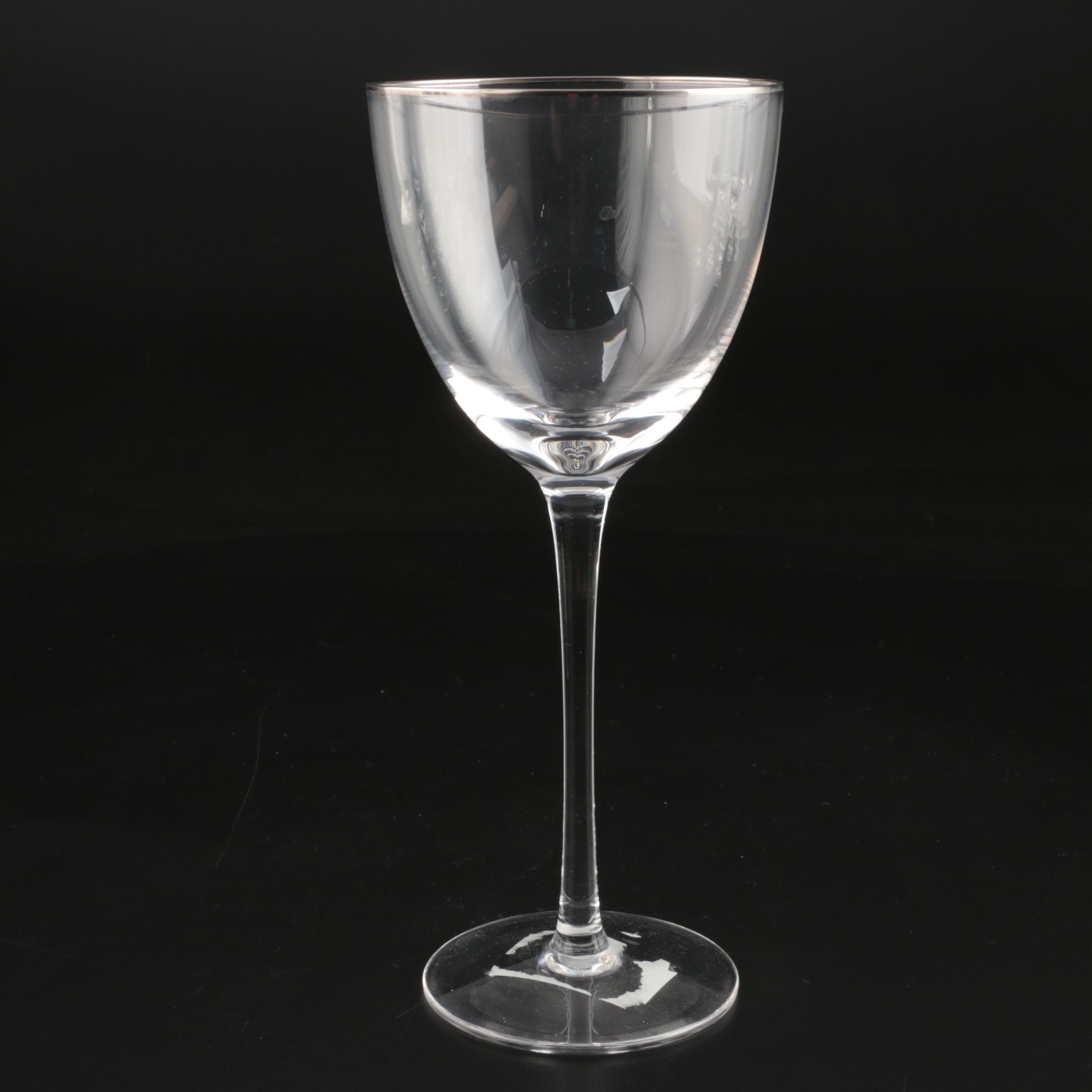 Noritake "Palais Platinum" Crystal Stemware
