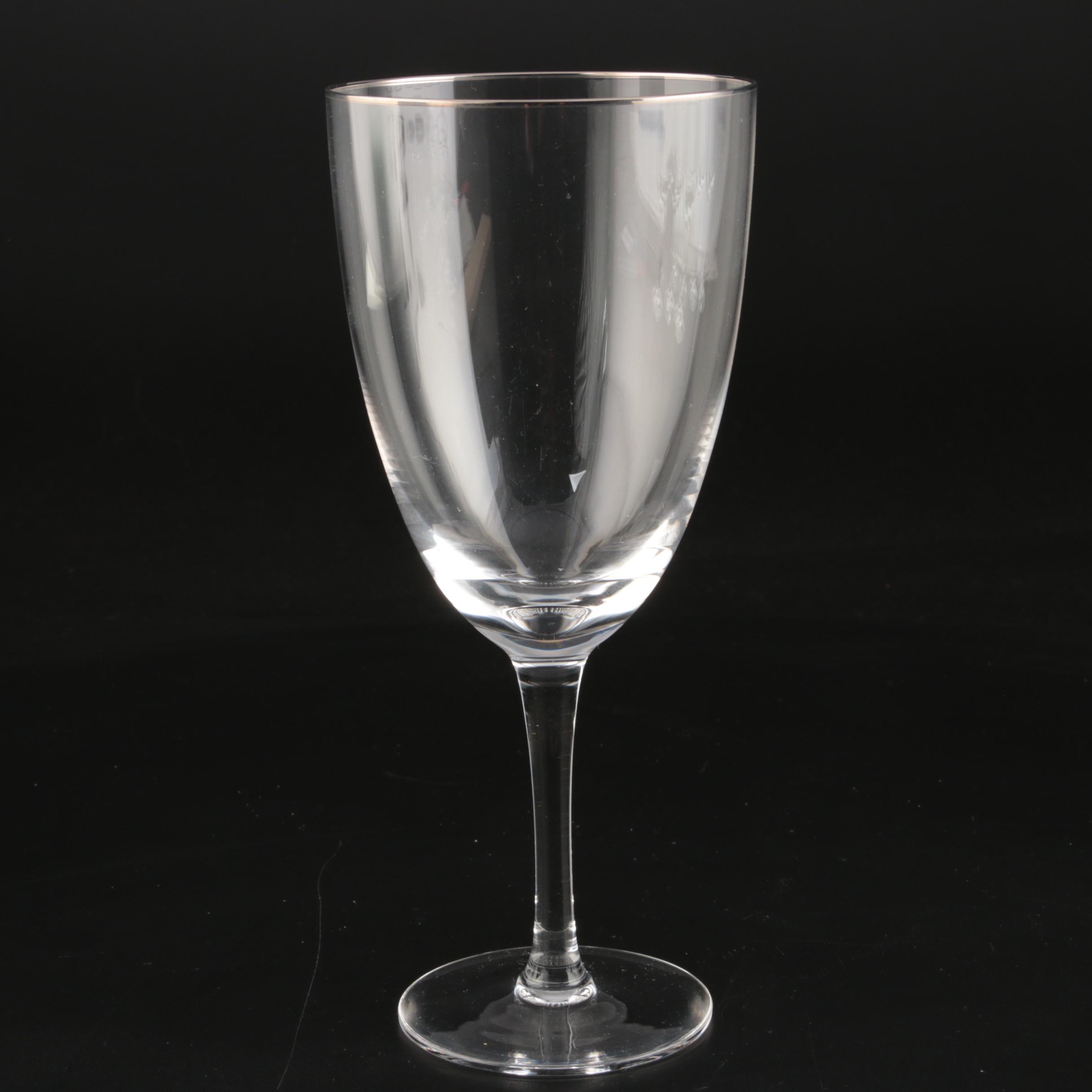 Noritake "Palais Platinum" Crystal Stemware