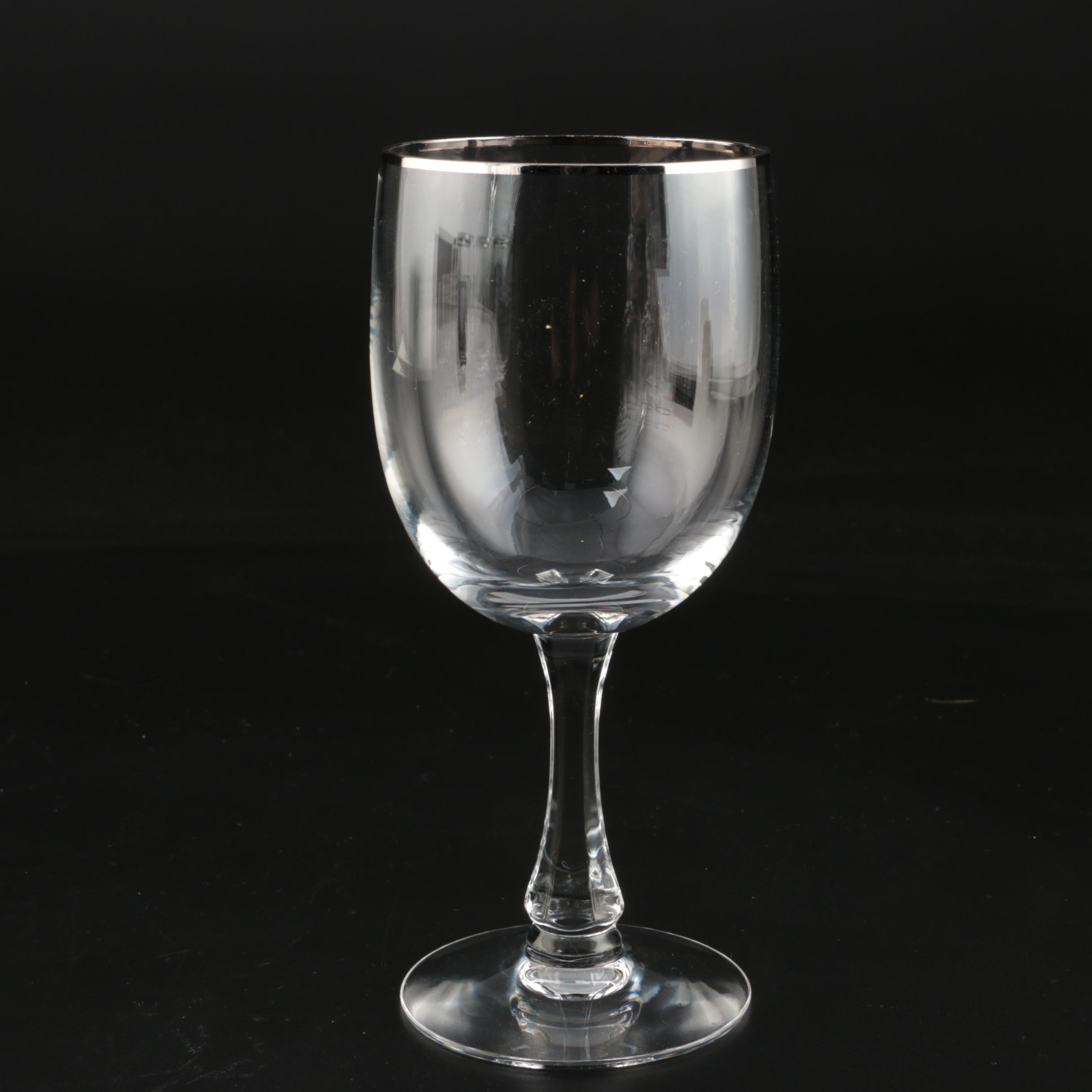 Noritake "Palais Platinum" Crystal Stemware
