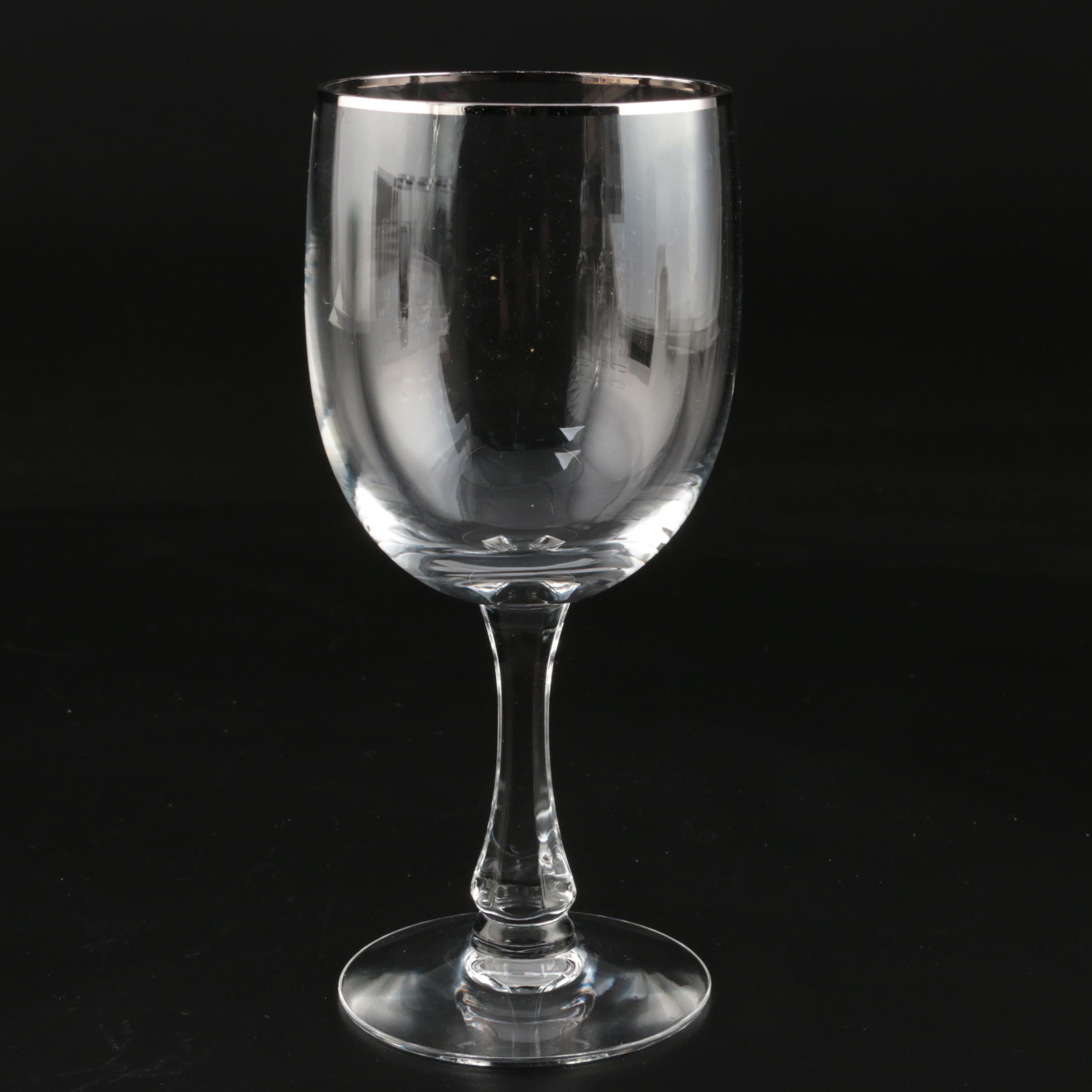 Noritake "Palais Platinum" Crystal Stemware