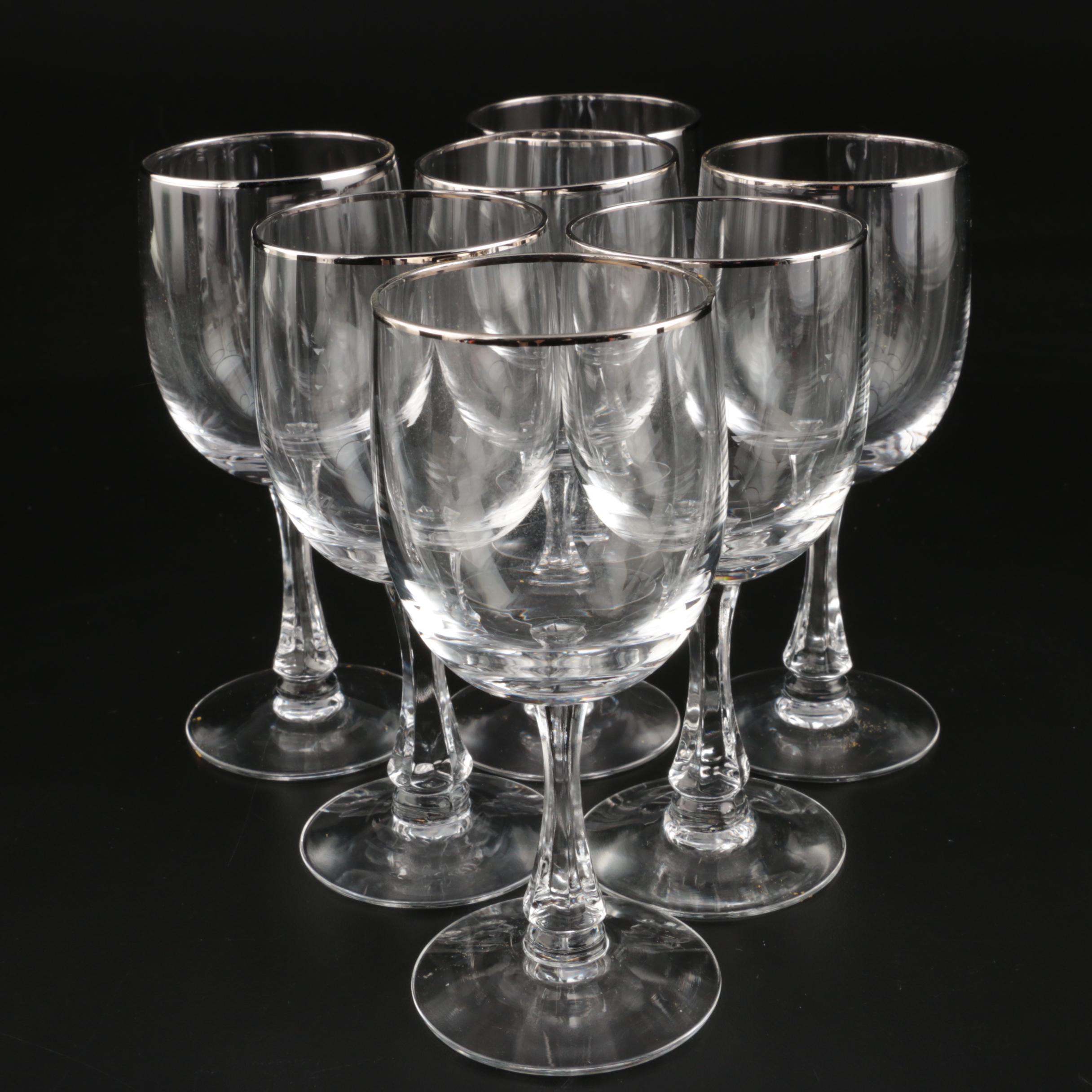 Noritake "Palais Platinum" Crystal Stemware