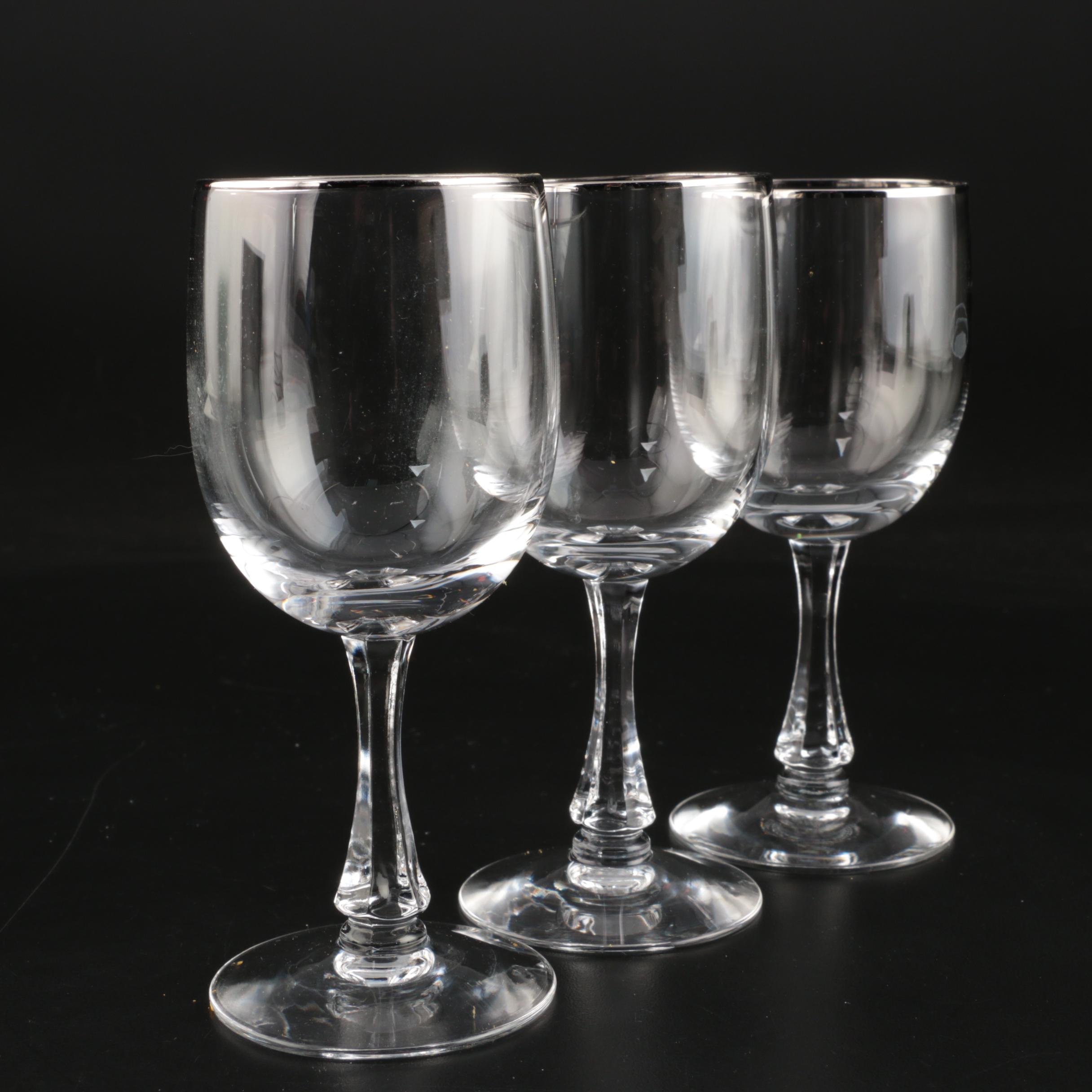 Noritake "Palais Platinum" Crystal Stemware