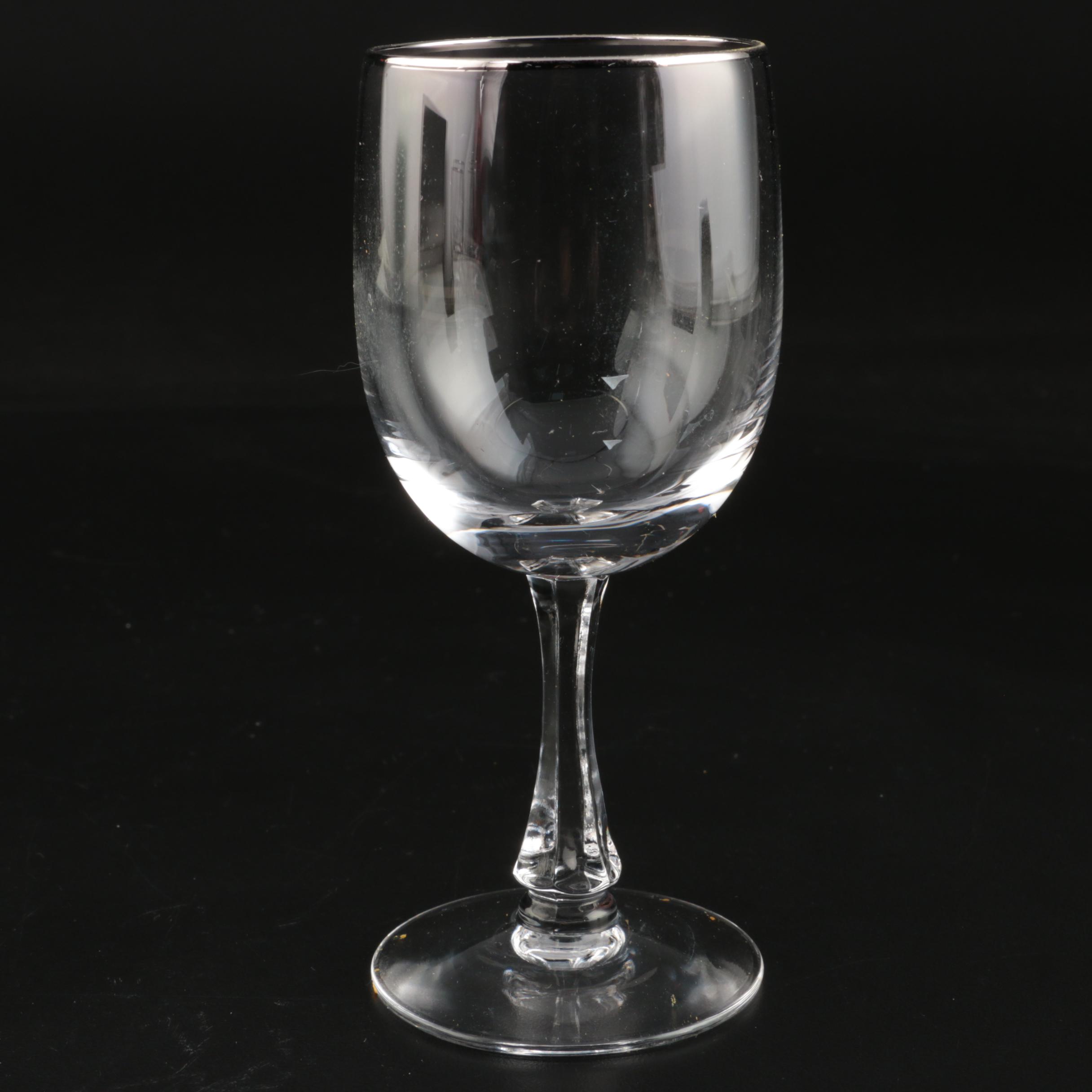 Noritake "Palais Platinum" Crystal Stemware