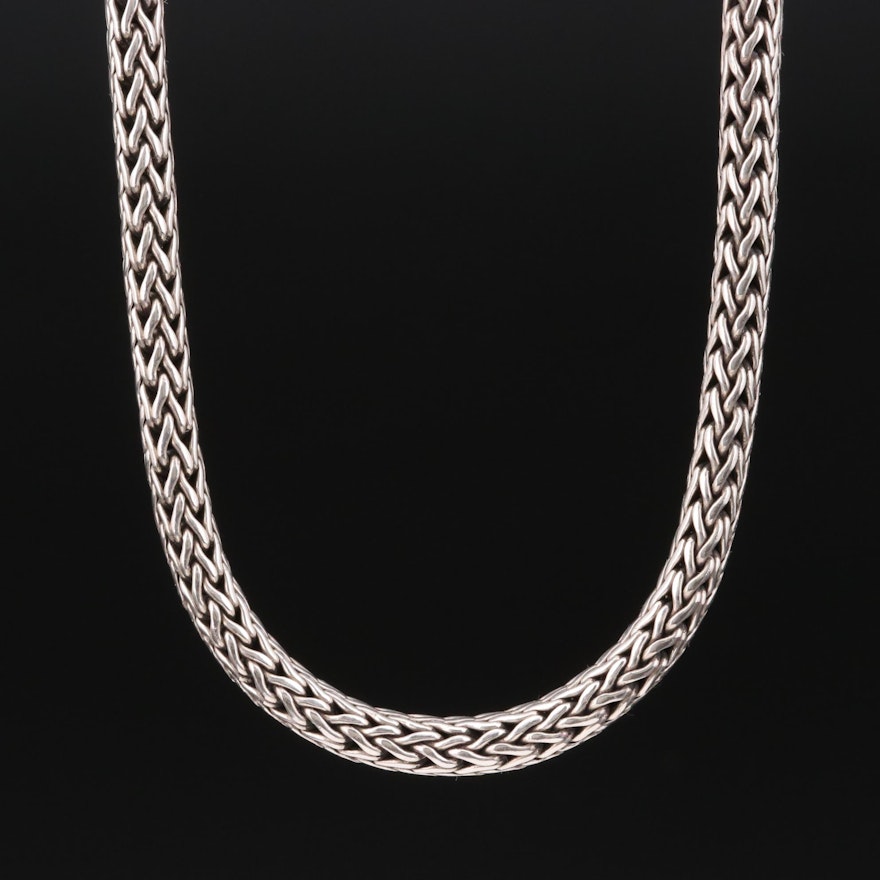 John Hardy "Classic Chain" Sterling Necklace with 18K Accents