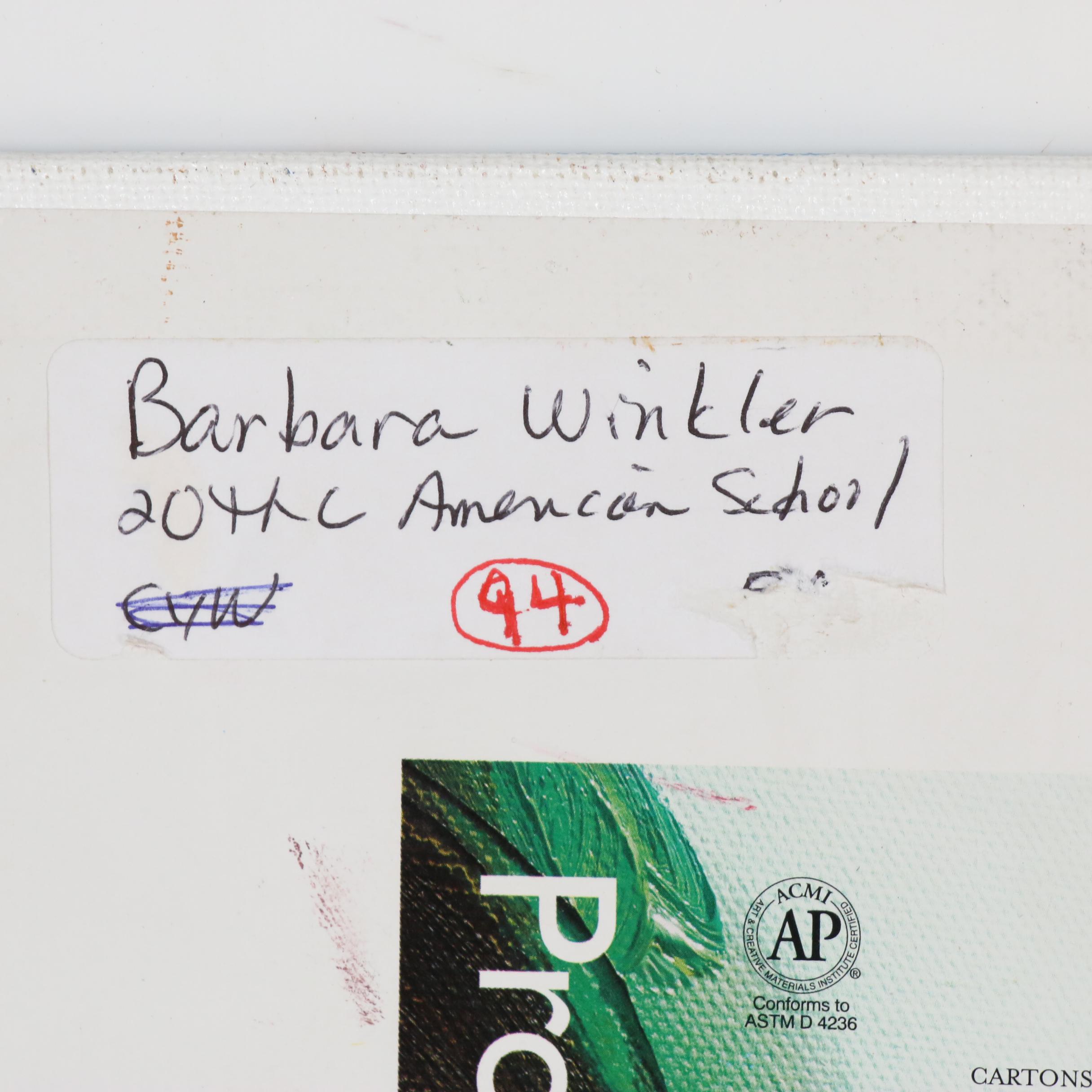 Barbara Winkler Landscape Acrylic Painting