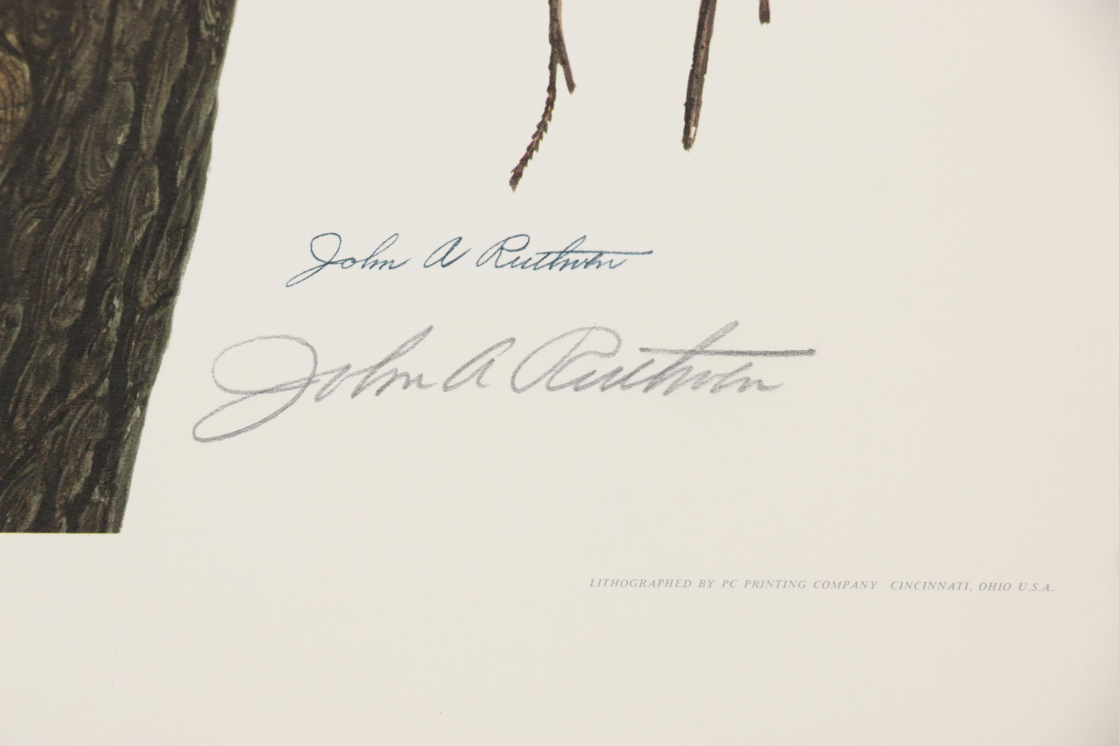 John A. Ruthven Offset Lithograph 
