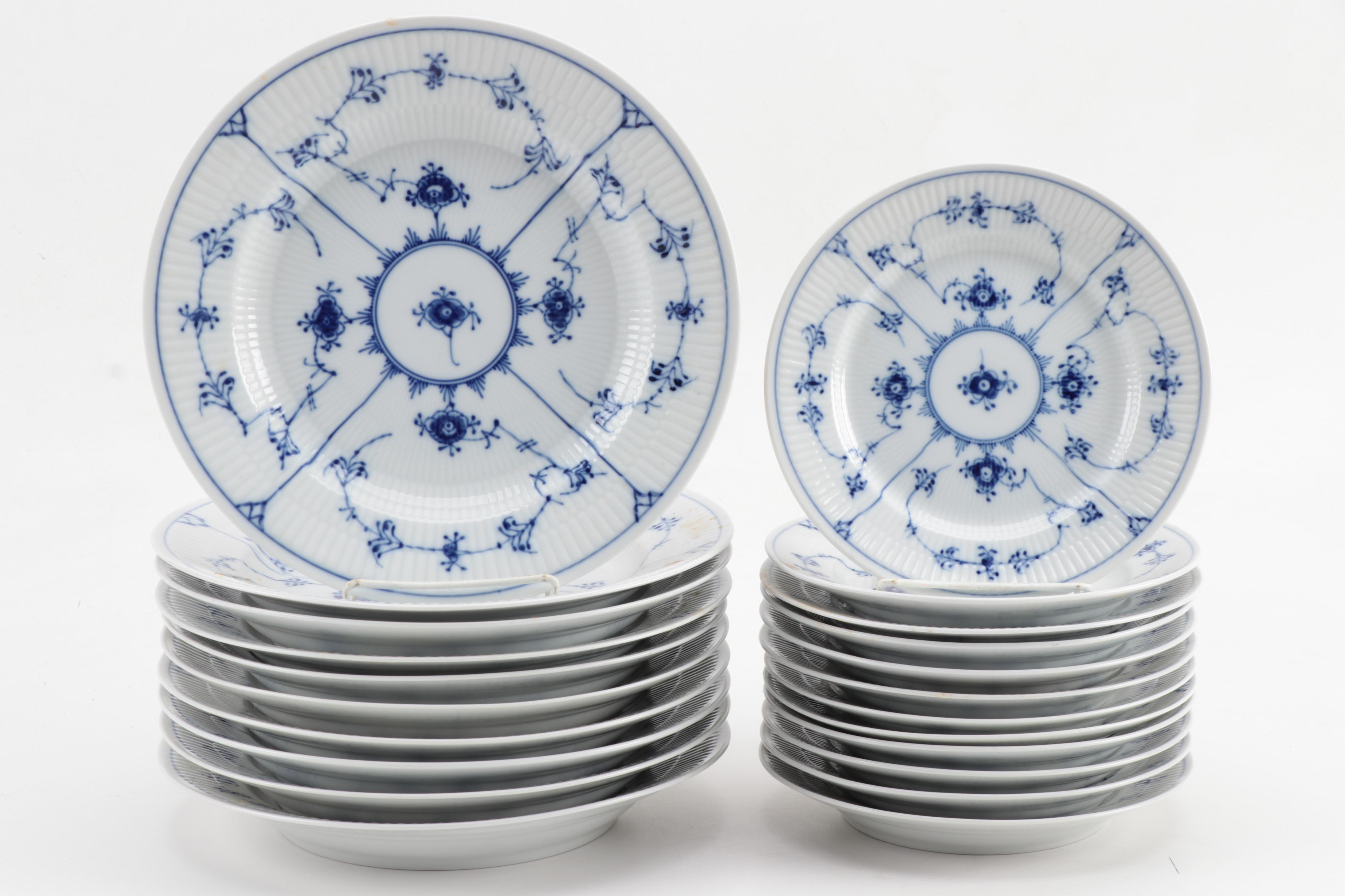Royal Copenhagen "Blue Fluted Half Lace" Porcelain Dinnerware