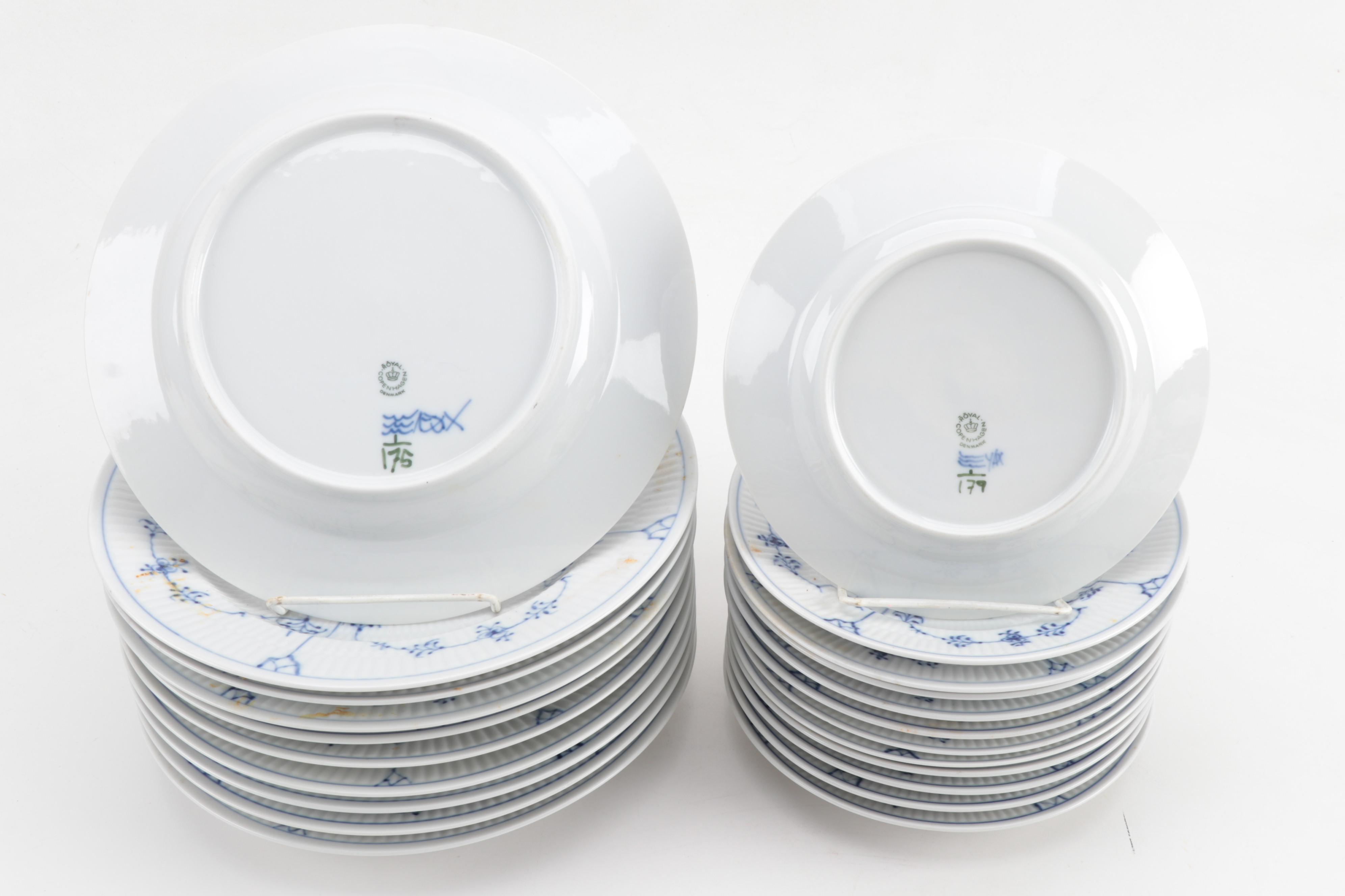 Royal Copenhagen "Blue Fluted Half Lace" Porcelain Dinnerware