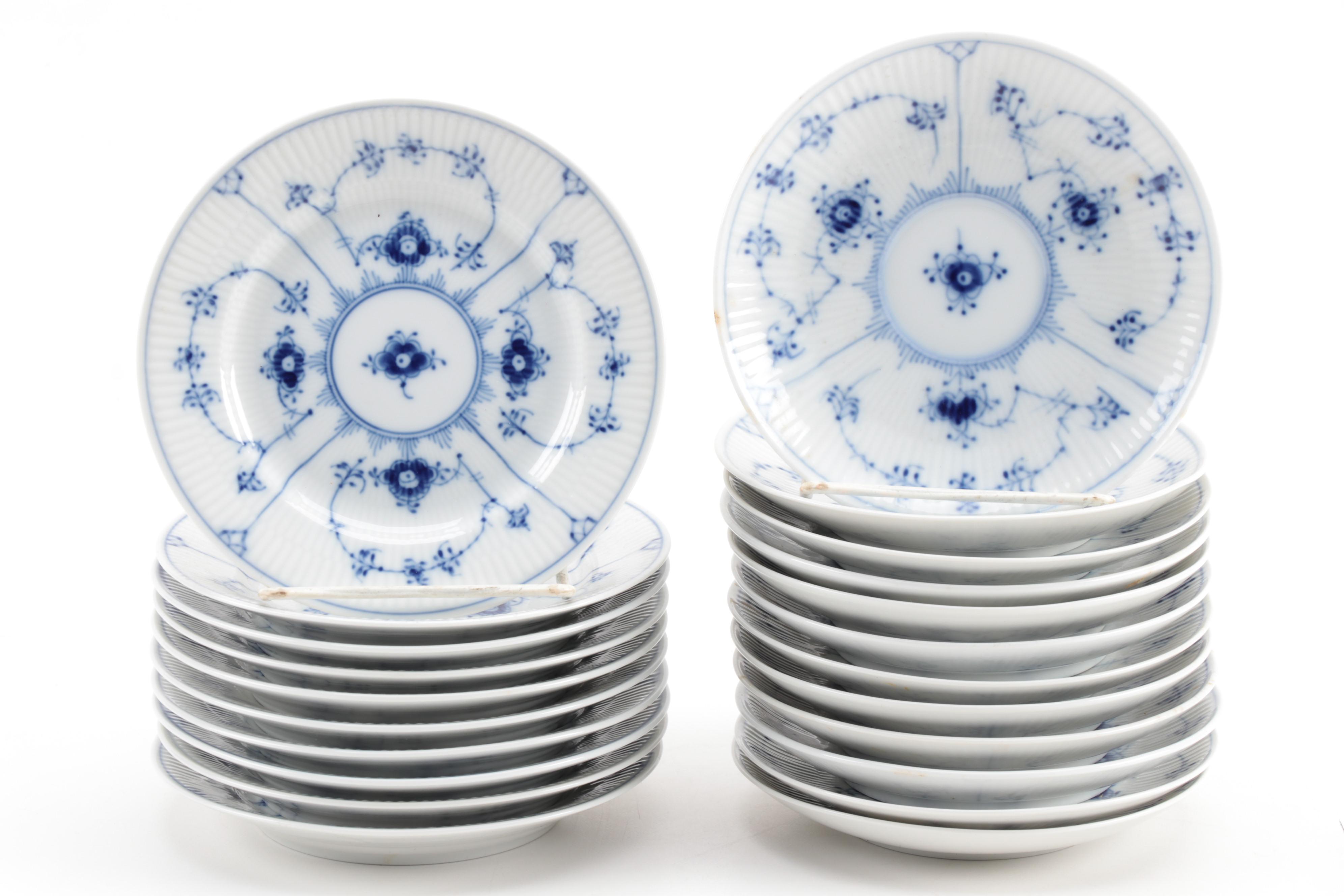 Royal Copenhagen "Blue Fluted Half Lace" Porcelain Dinnerware