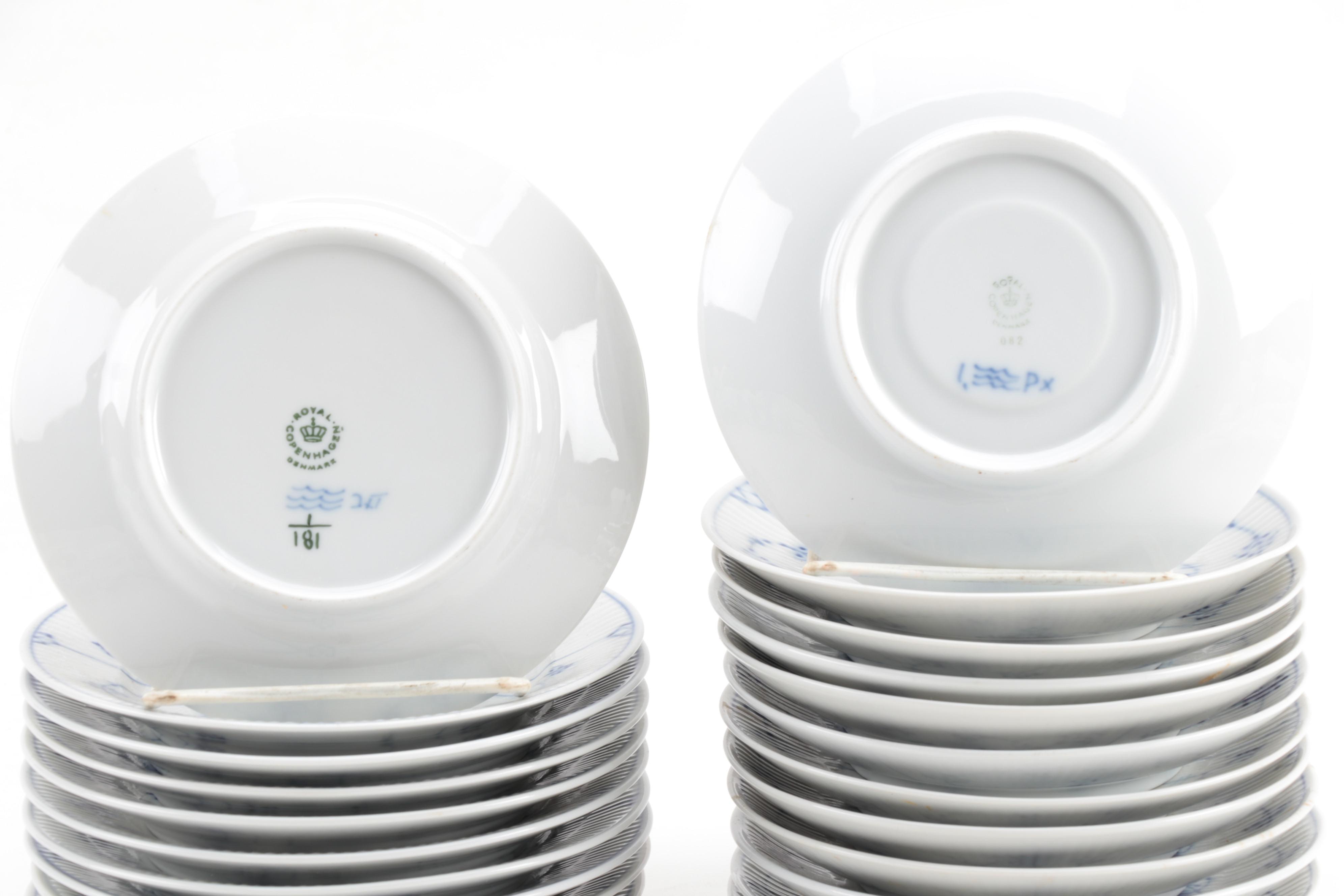 Royal Copenhagen "Blue Fluted Half Lace" Porcelain Dinnerware