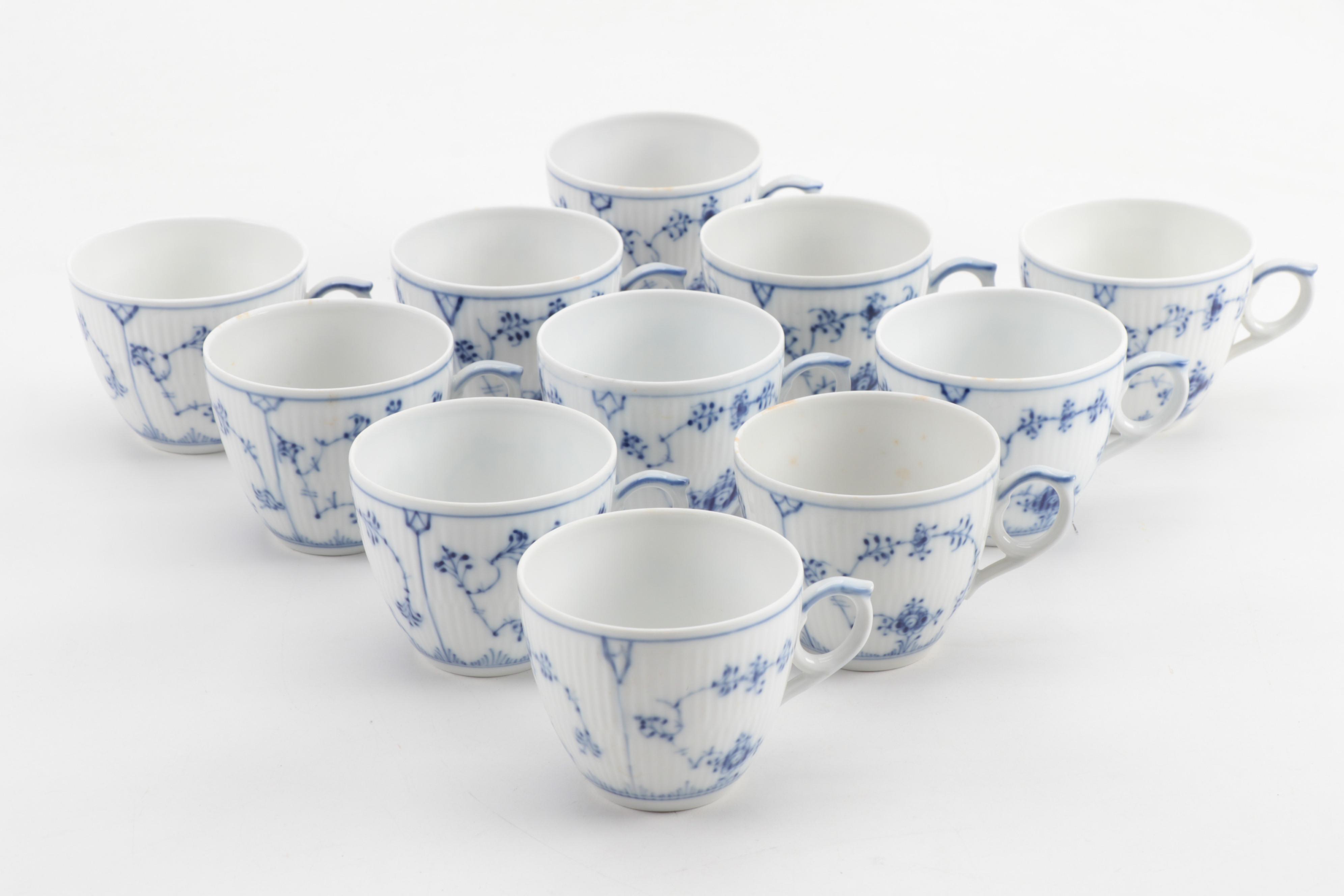 Royal Copenhagen "Blue Fluted Half Lace" Porcelain Dinnerware