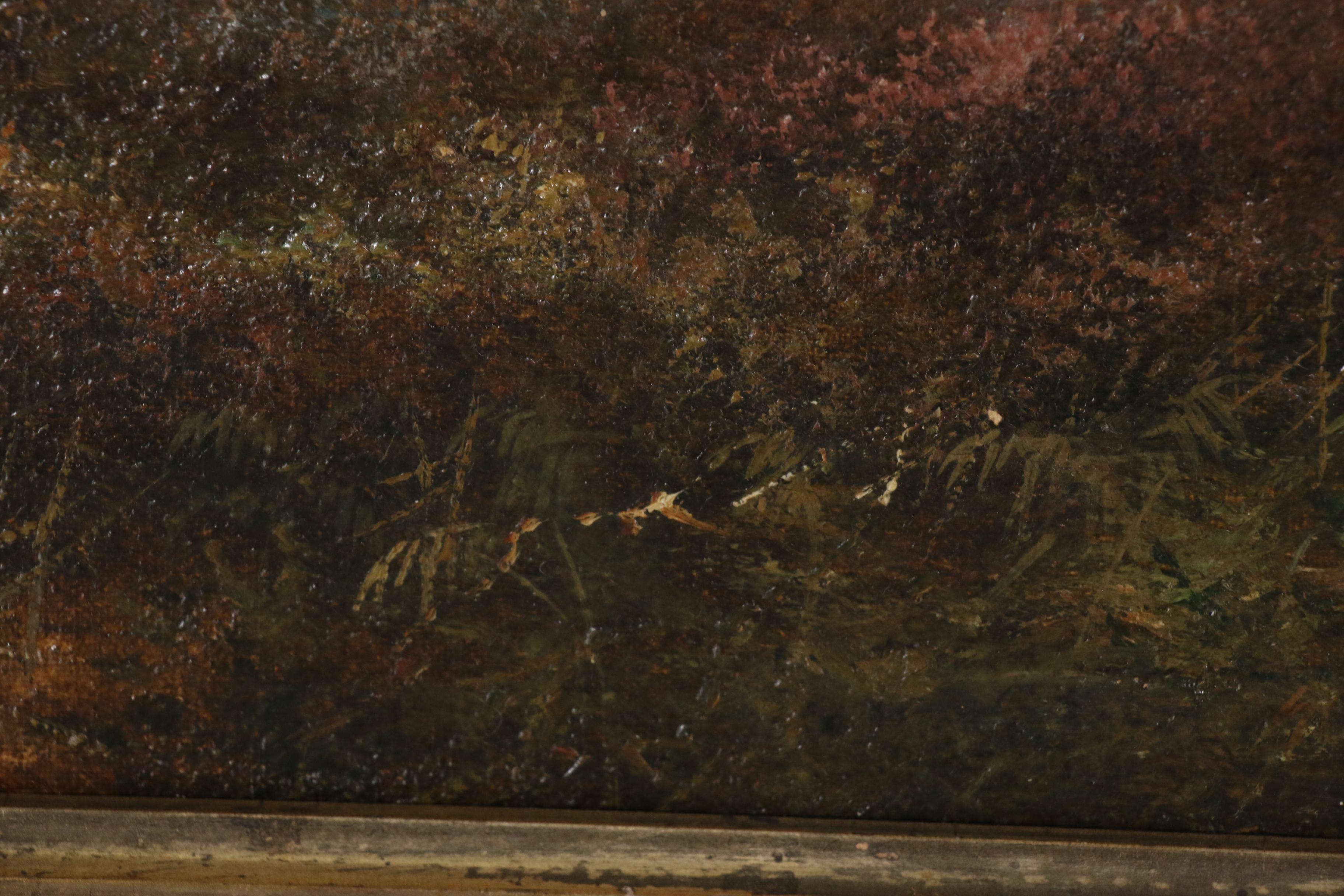 Attributed to Henry Cooper Oil Painting of Pastoral Landscape