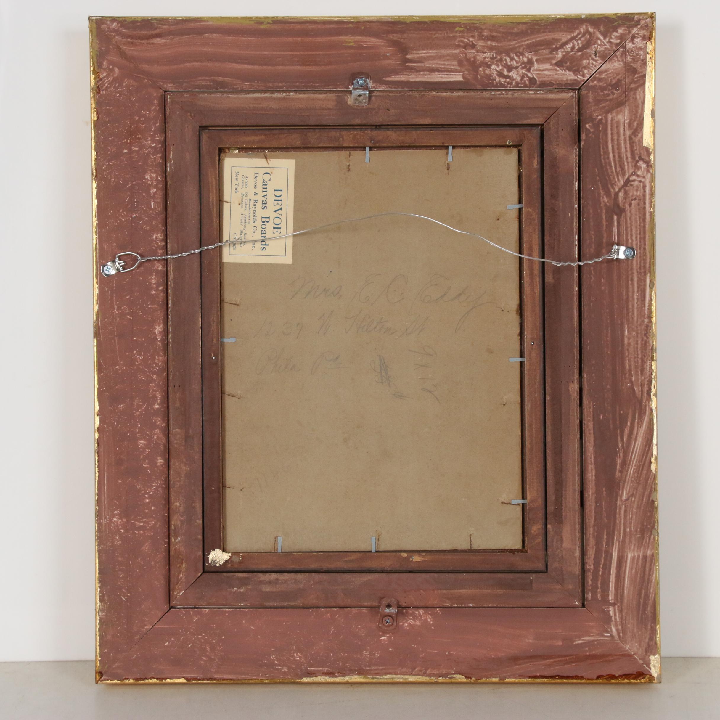 Oil Painting After Annie Benson Müller "Unexpected Visitor"