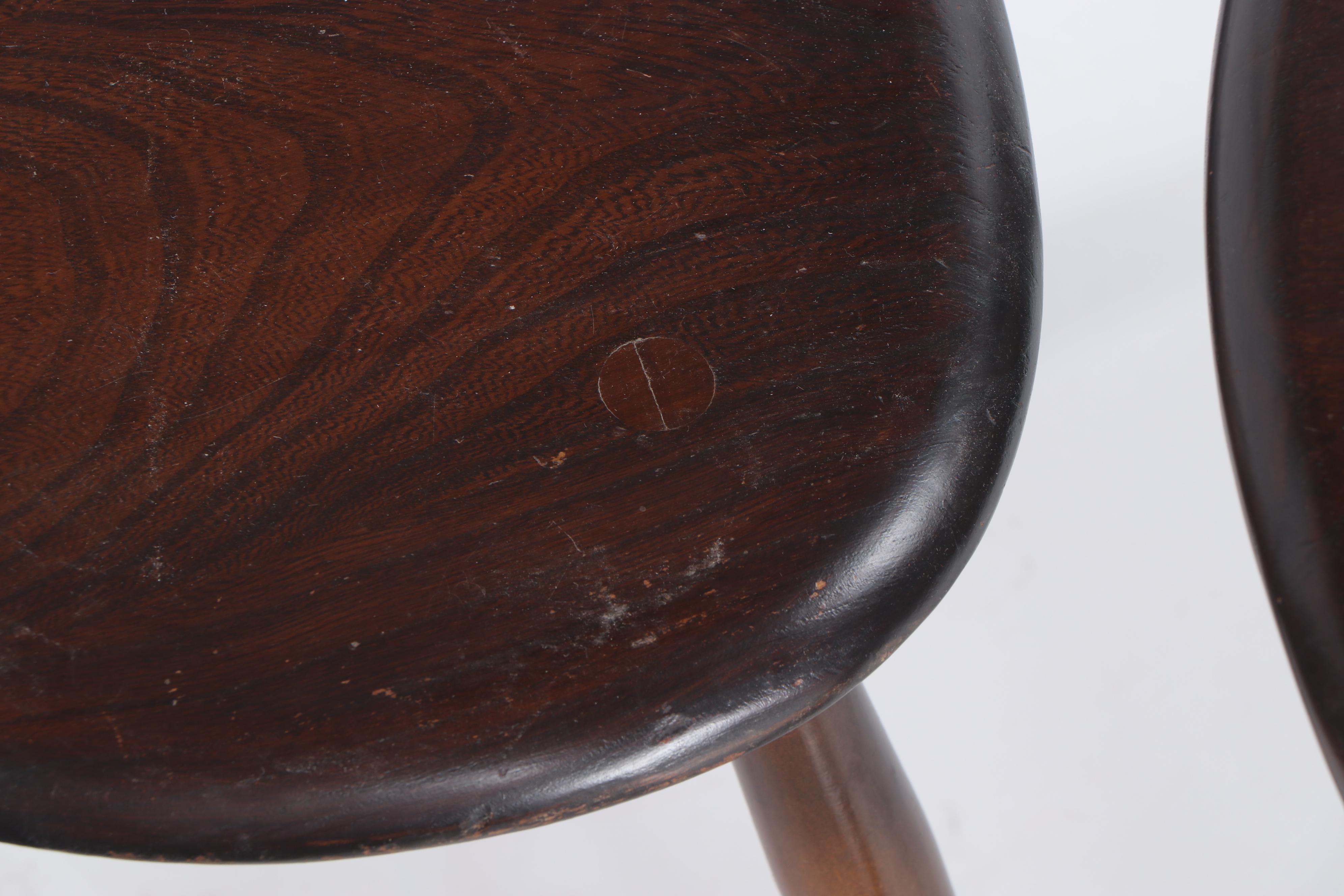 Ercol "Pebble" Mid Century Modern Elmwood Nesting Tables