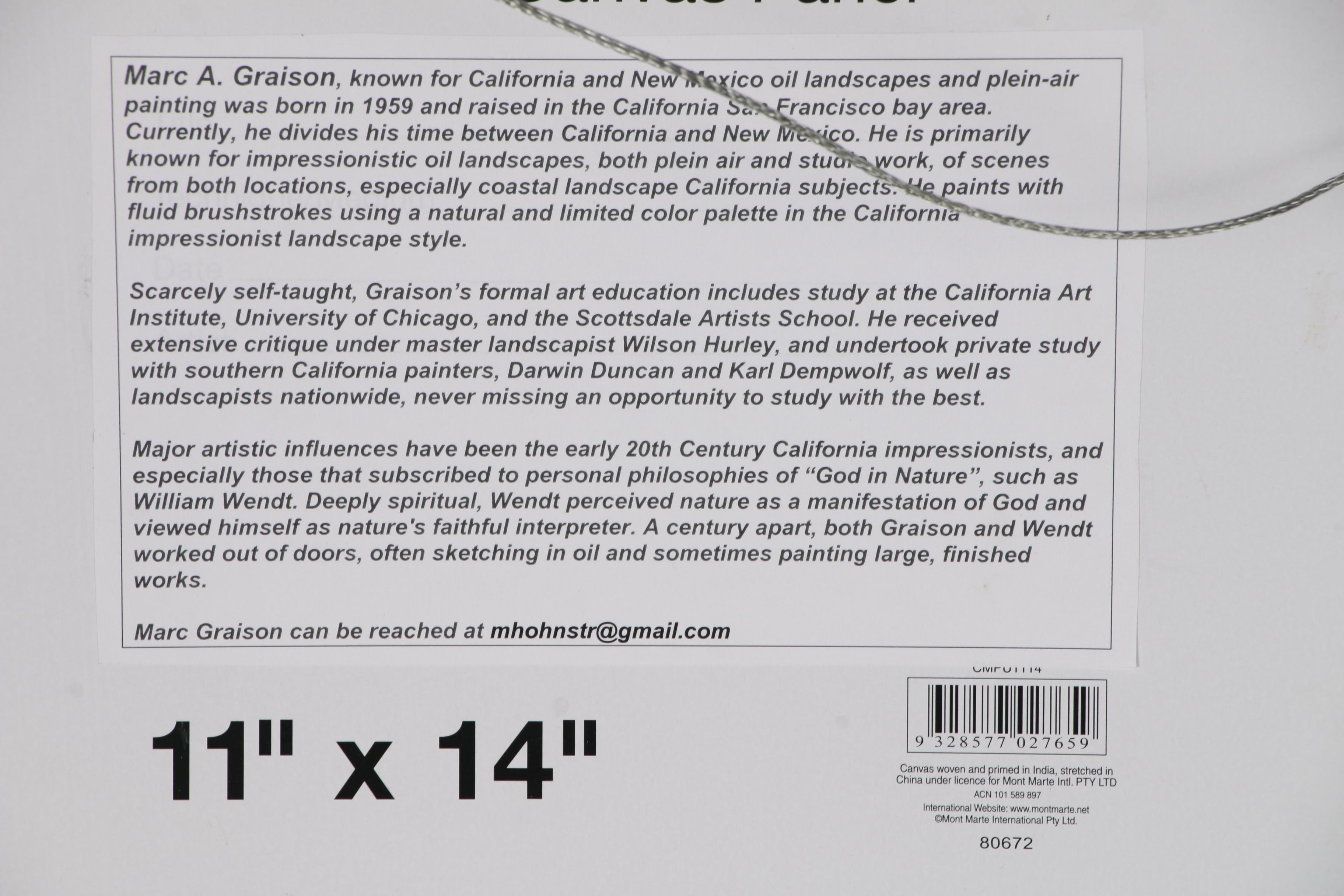 Marc A. Graison California Impressionist Oil Painting "Hillside Bloom"