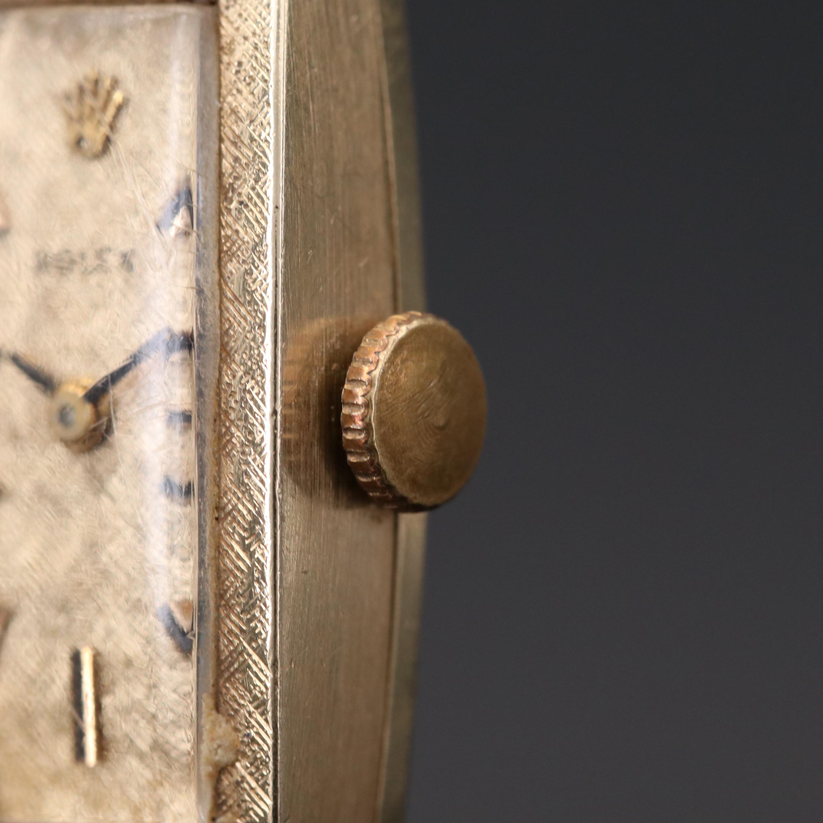 Vintage Rolex 14K Yellow Gold Cocktail Watch