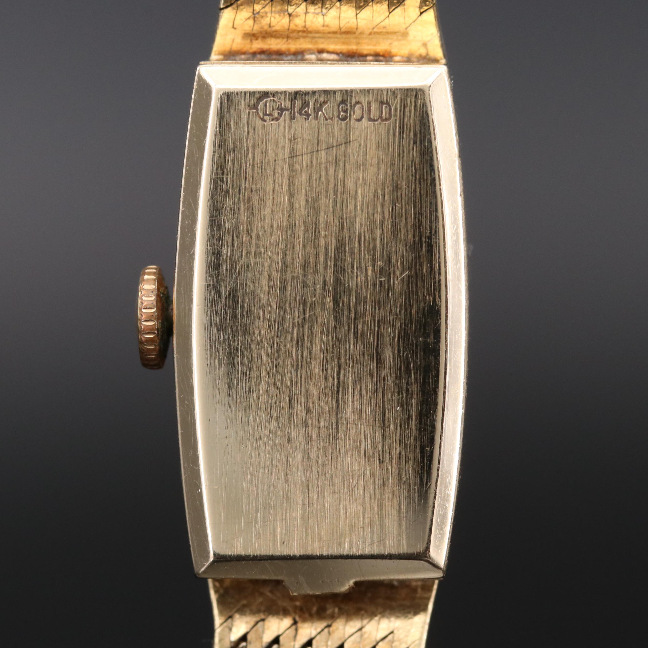 Vintage Rolex 14K Yellow Gold Cocktail Watch