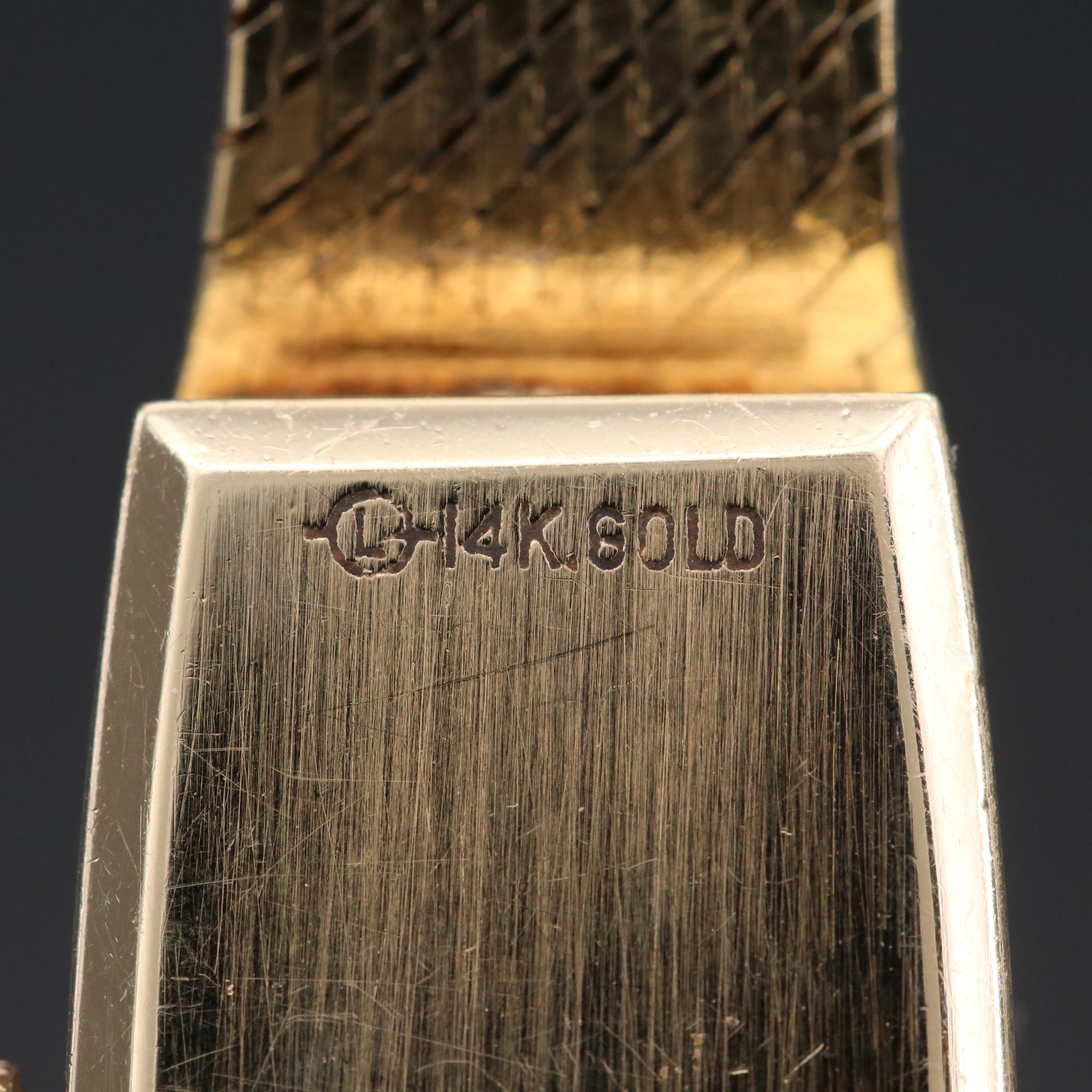 Vintage Rolex 14K Yellow Gold Cocktail Watch