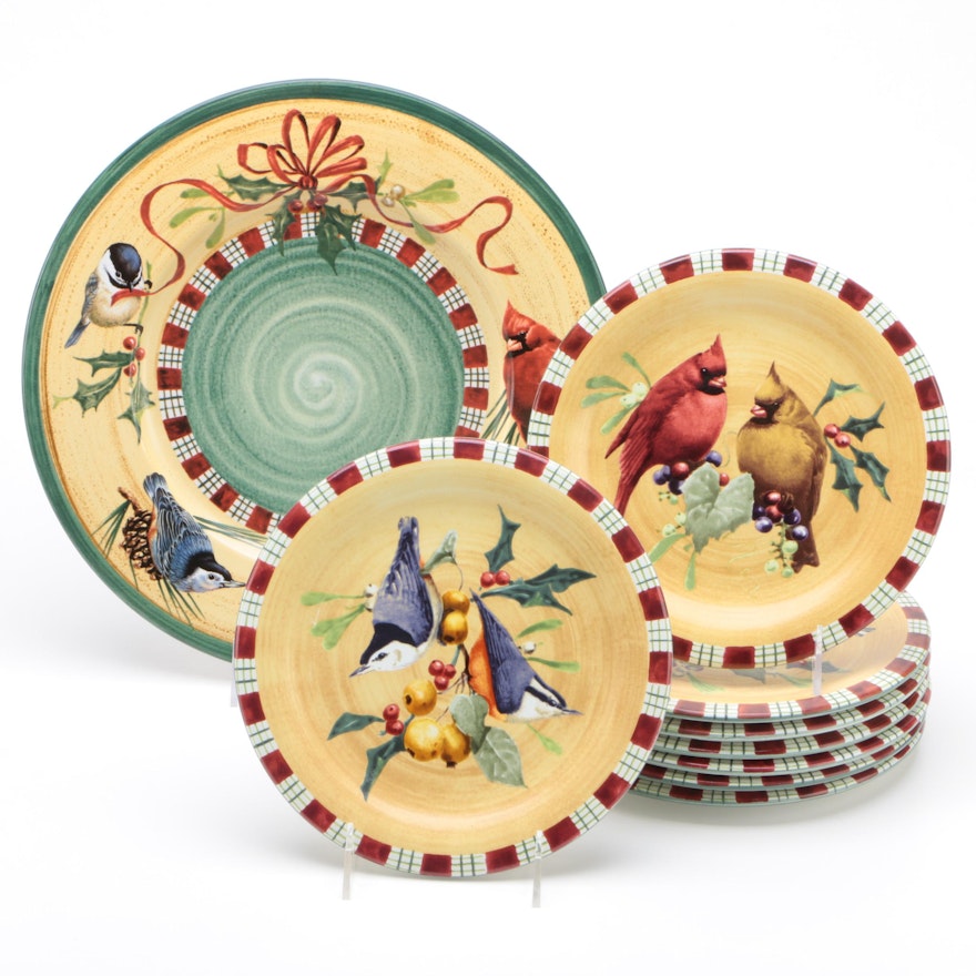 Lenox "Winter Greetings" by Catherine McClurg Charger and Salad Plates