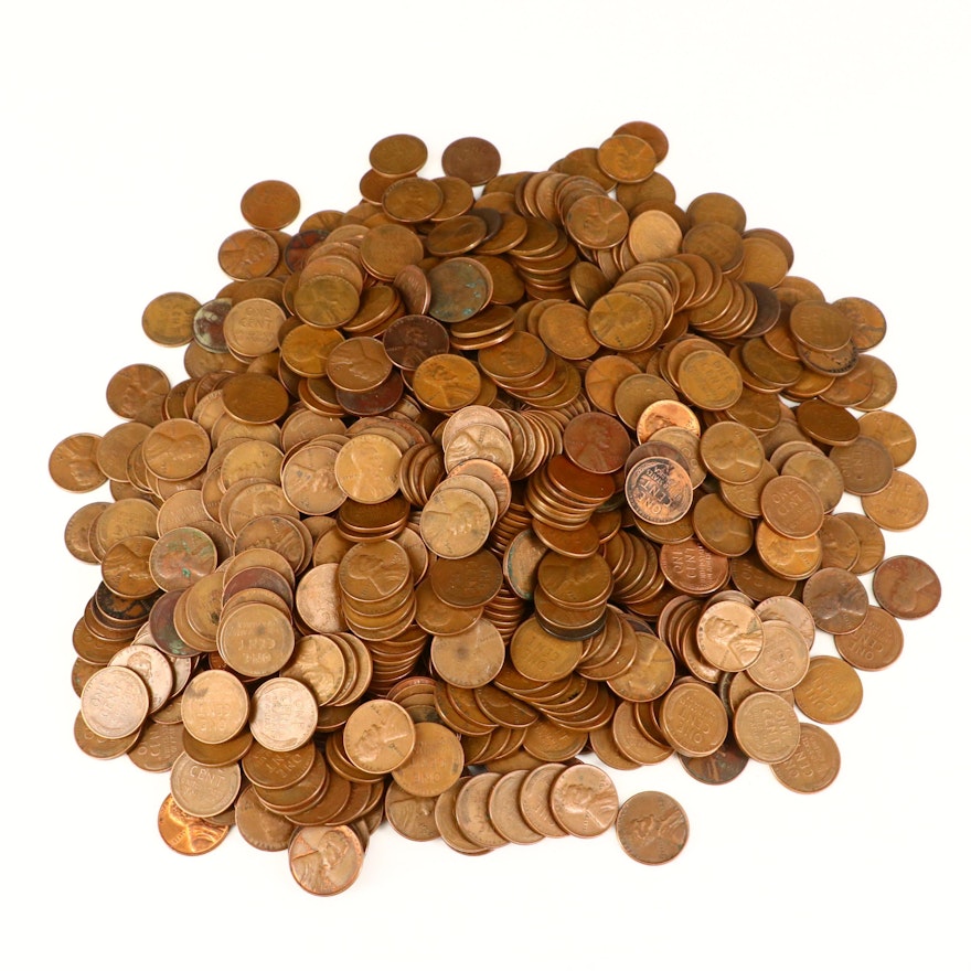 Approximately 720 Lincoln Wheat Cents