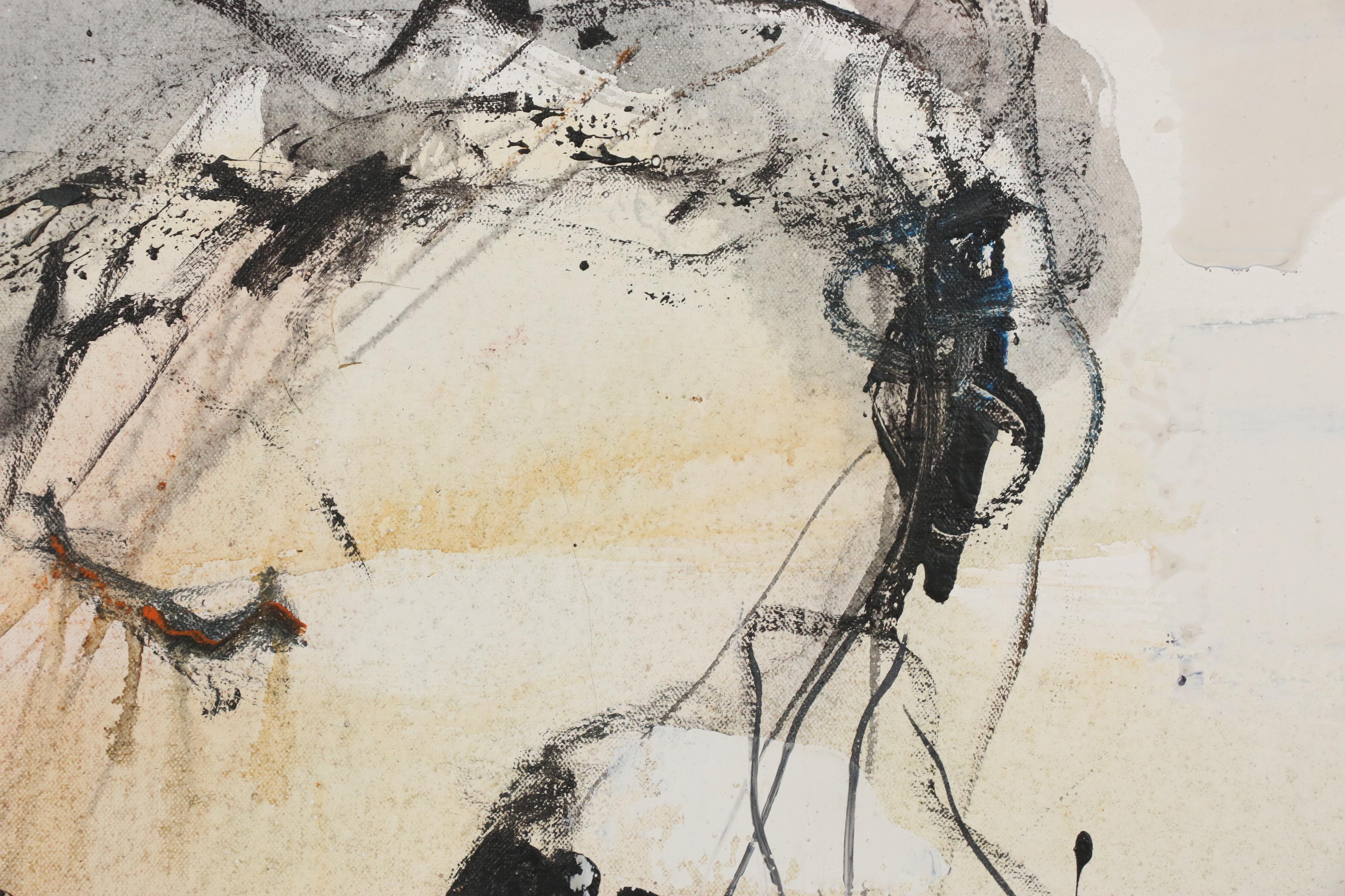 Gino Hollander Oil Painting of Female Figure, 1976