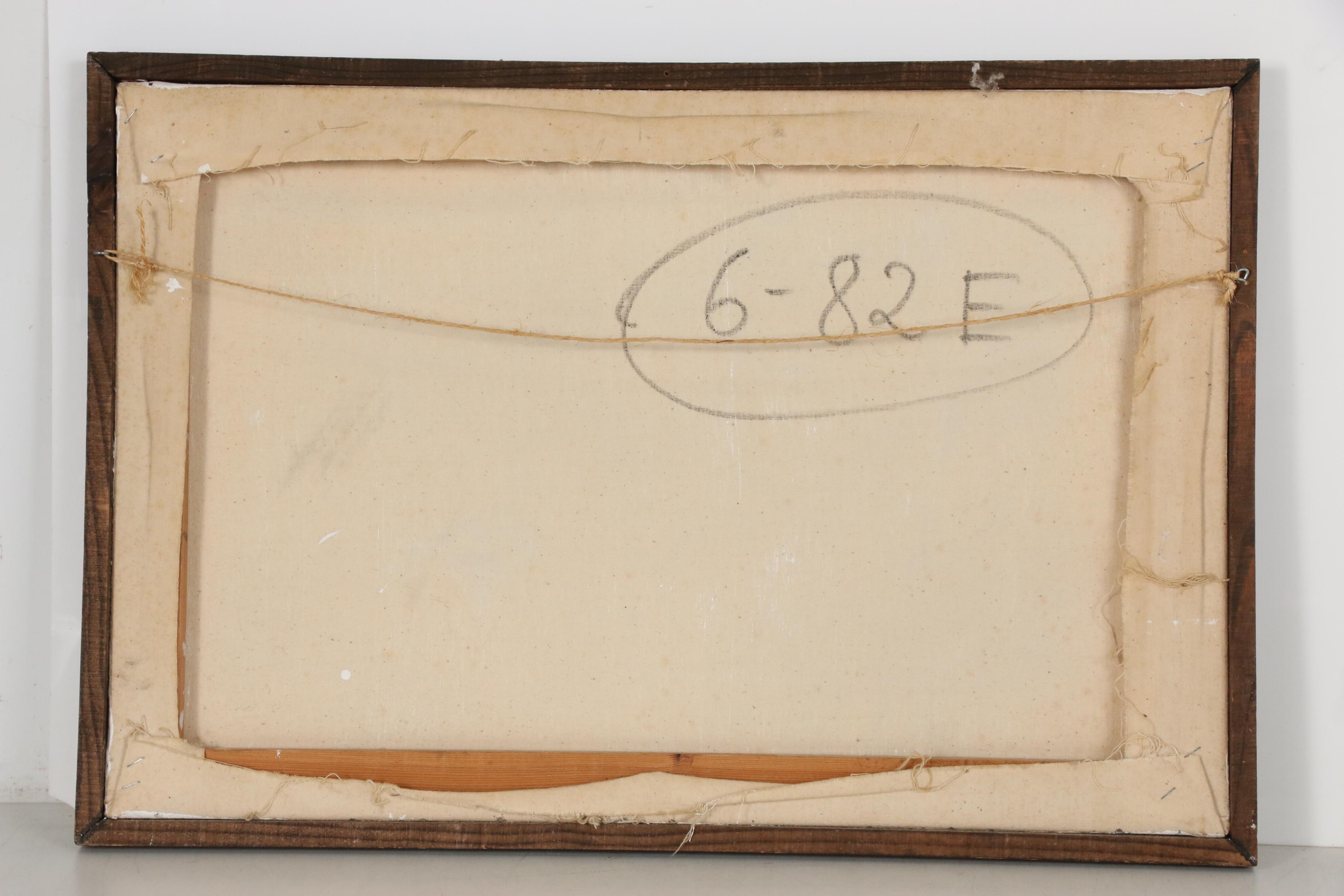 Gino Hollander Oil Painting of Female Figure, 1976