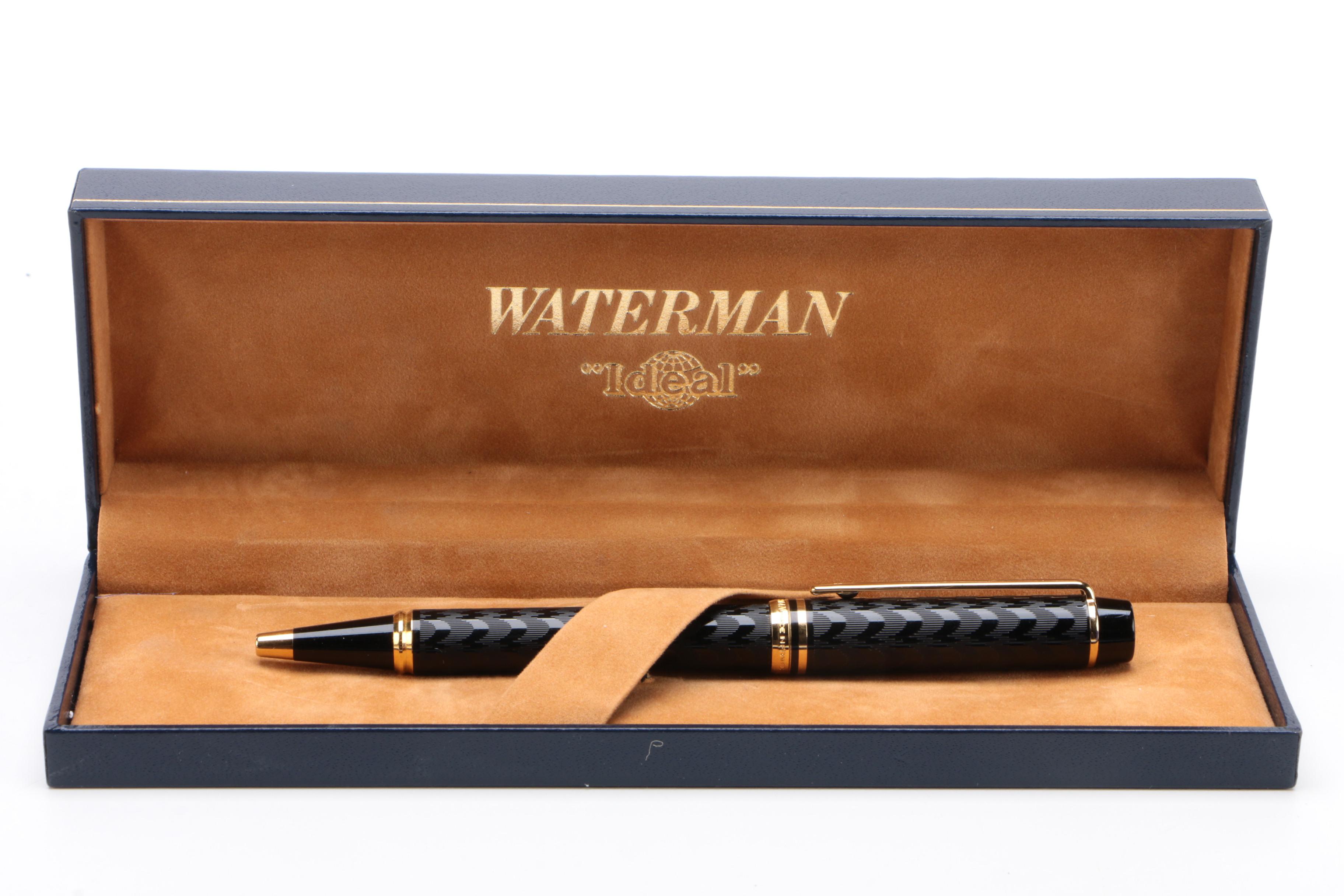 Waterman Le Man Opera Guilloche and Phileus Green Ballpoint Pens