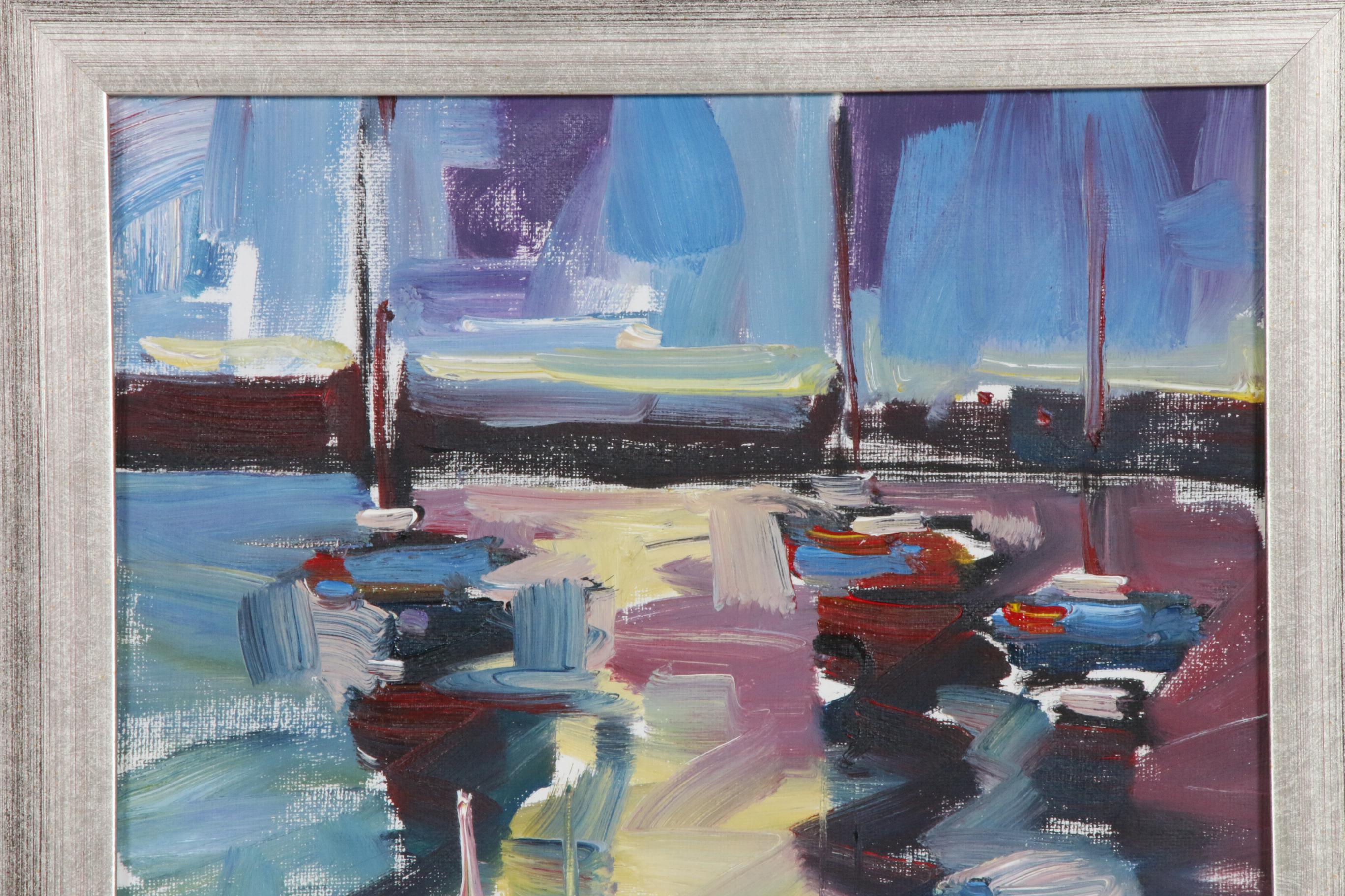 Jose Trujillo Oil Painting "Peaceful Sails"