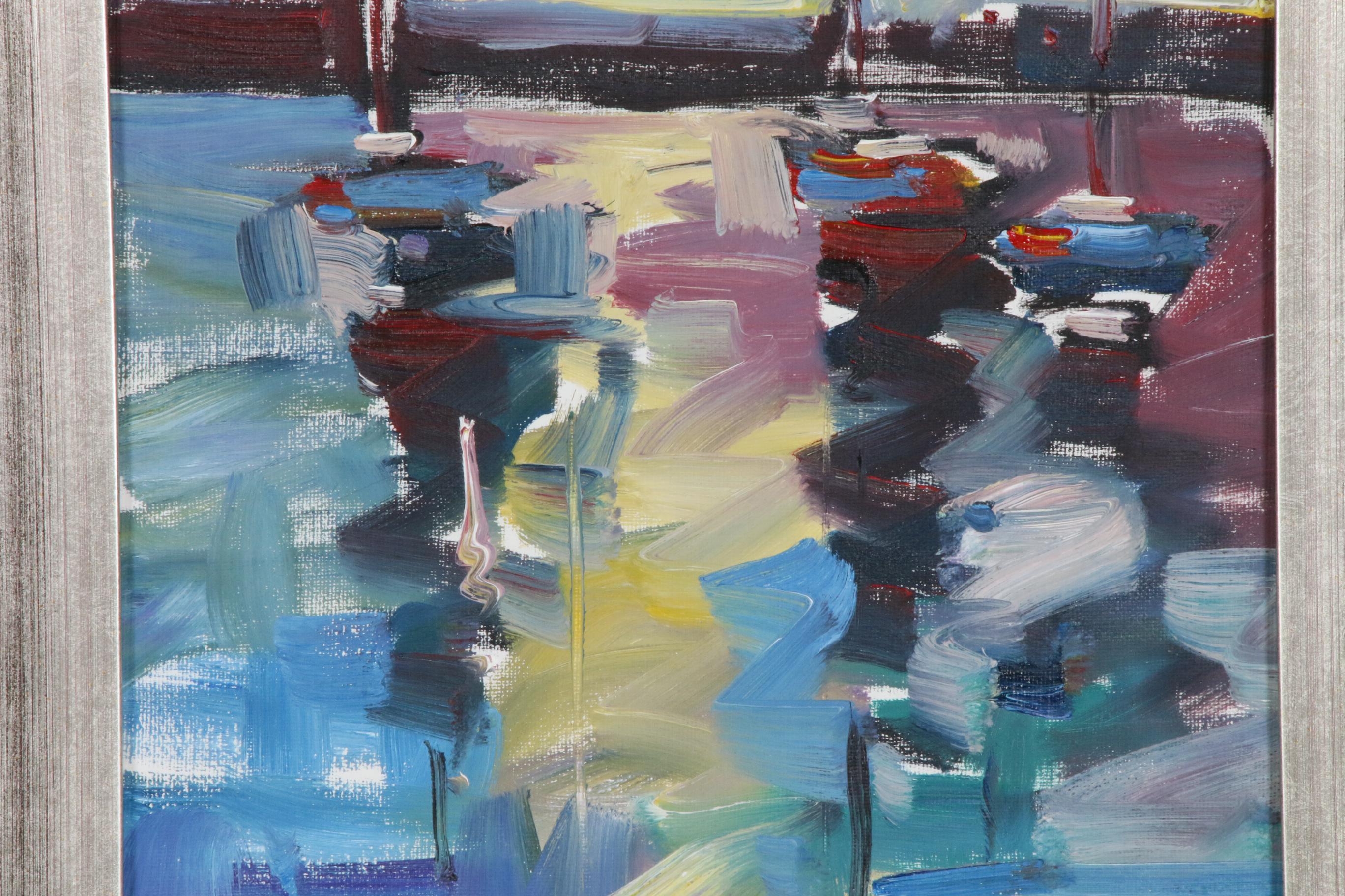 Jose Trujillo Oil Painting "Peaceful Sails"