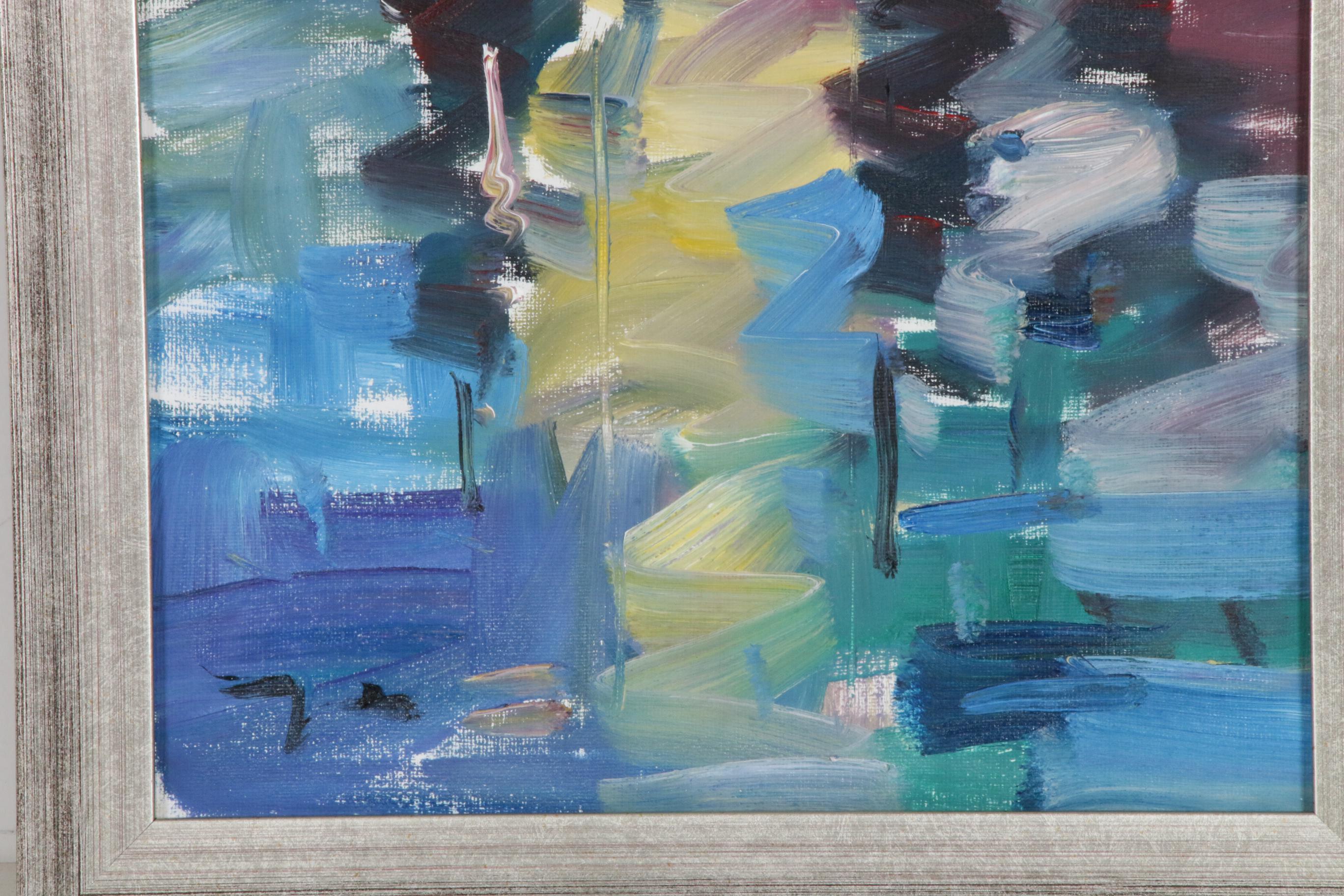 Jose Trujillo Oil Painting "Peaceful Sails"