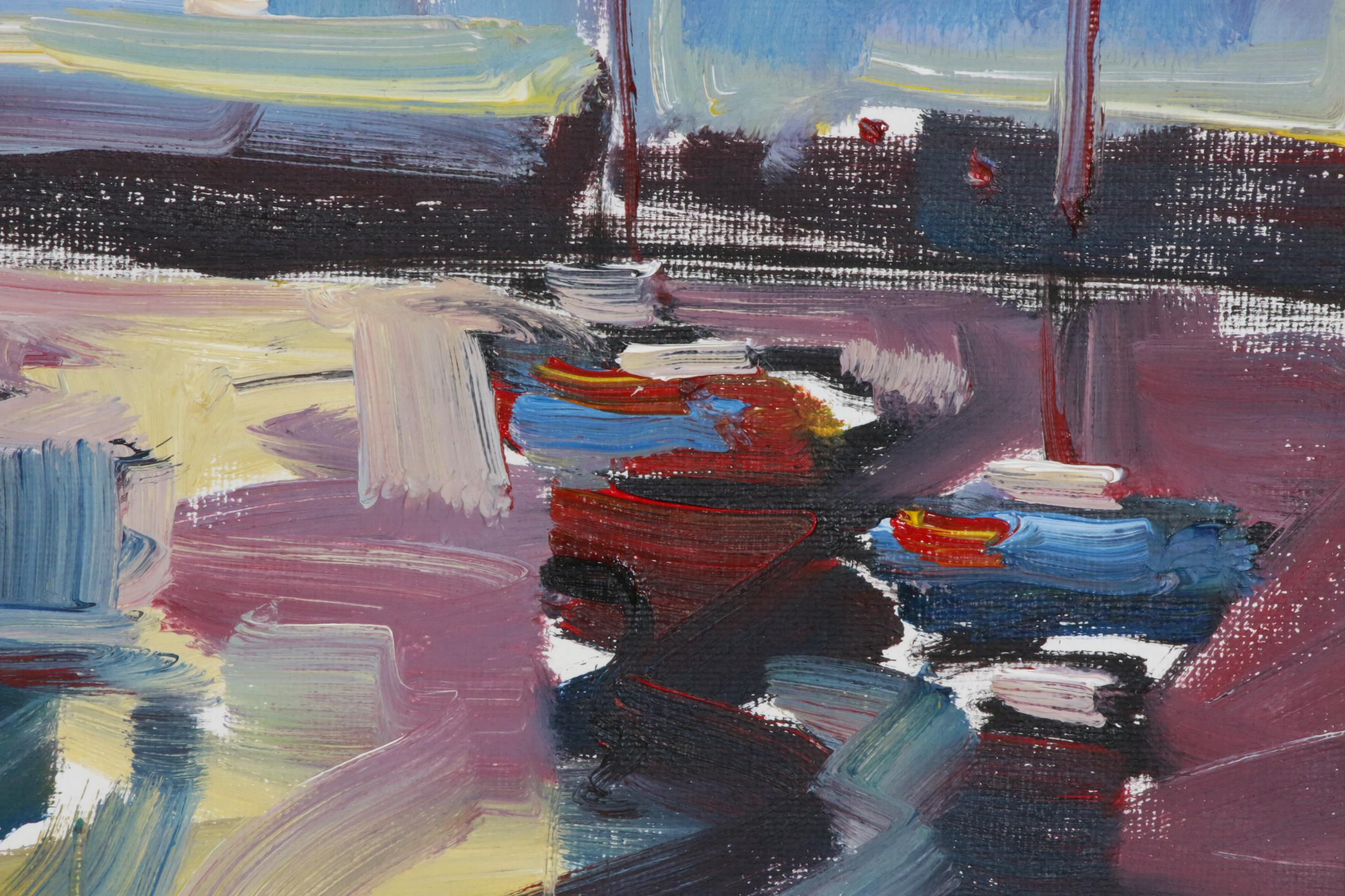 Jose Trujillo Oil Painting "Peaceful Sails"